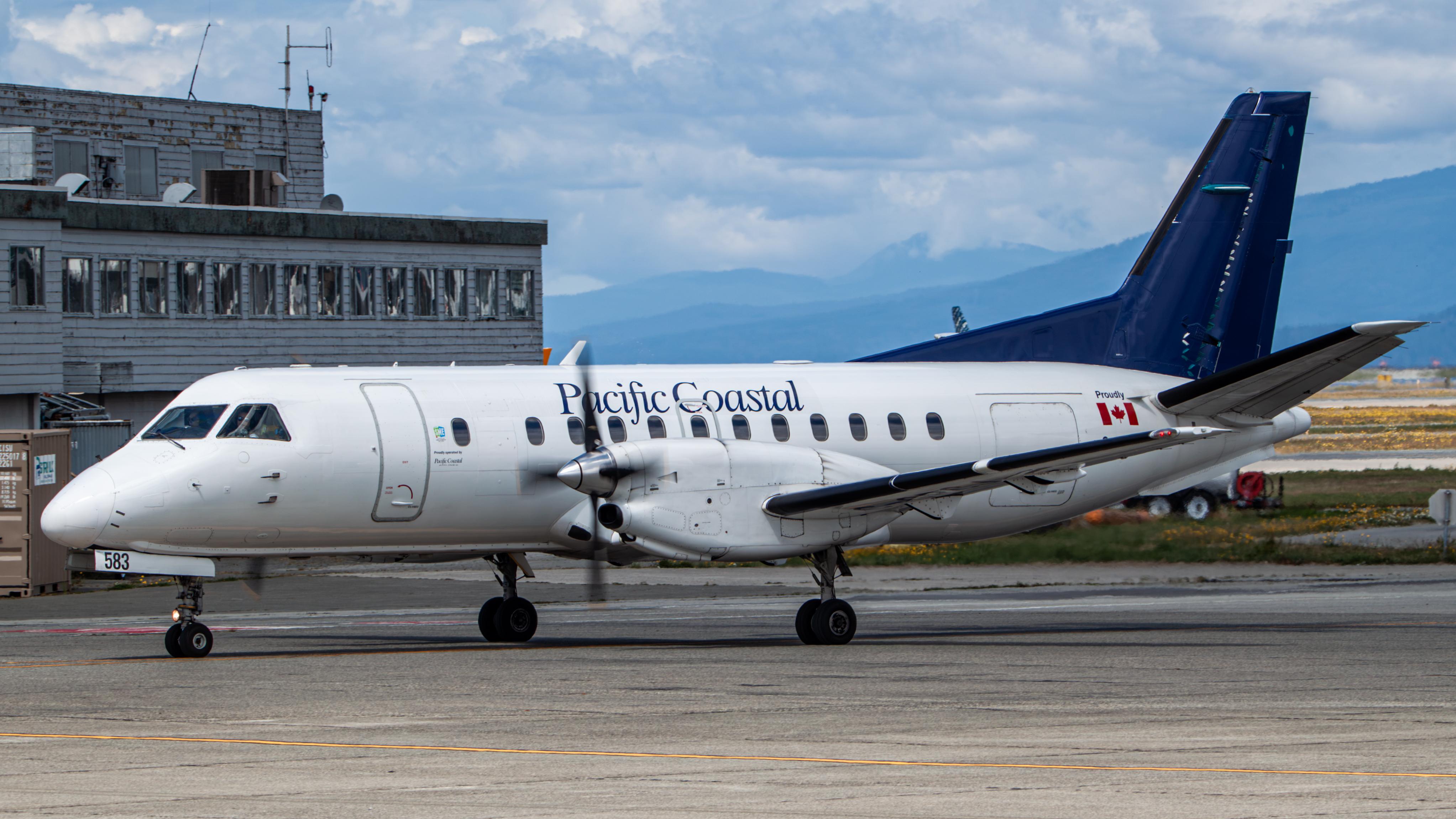 Aircraft C-GPCJ, Pacific Coastal Saab 340B, at CYVR, photo by AviationLover50