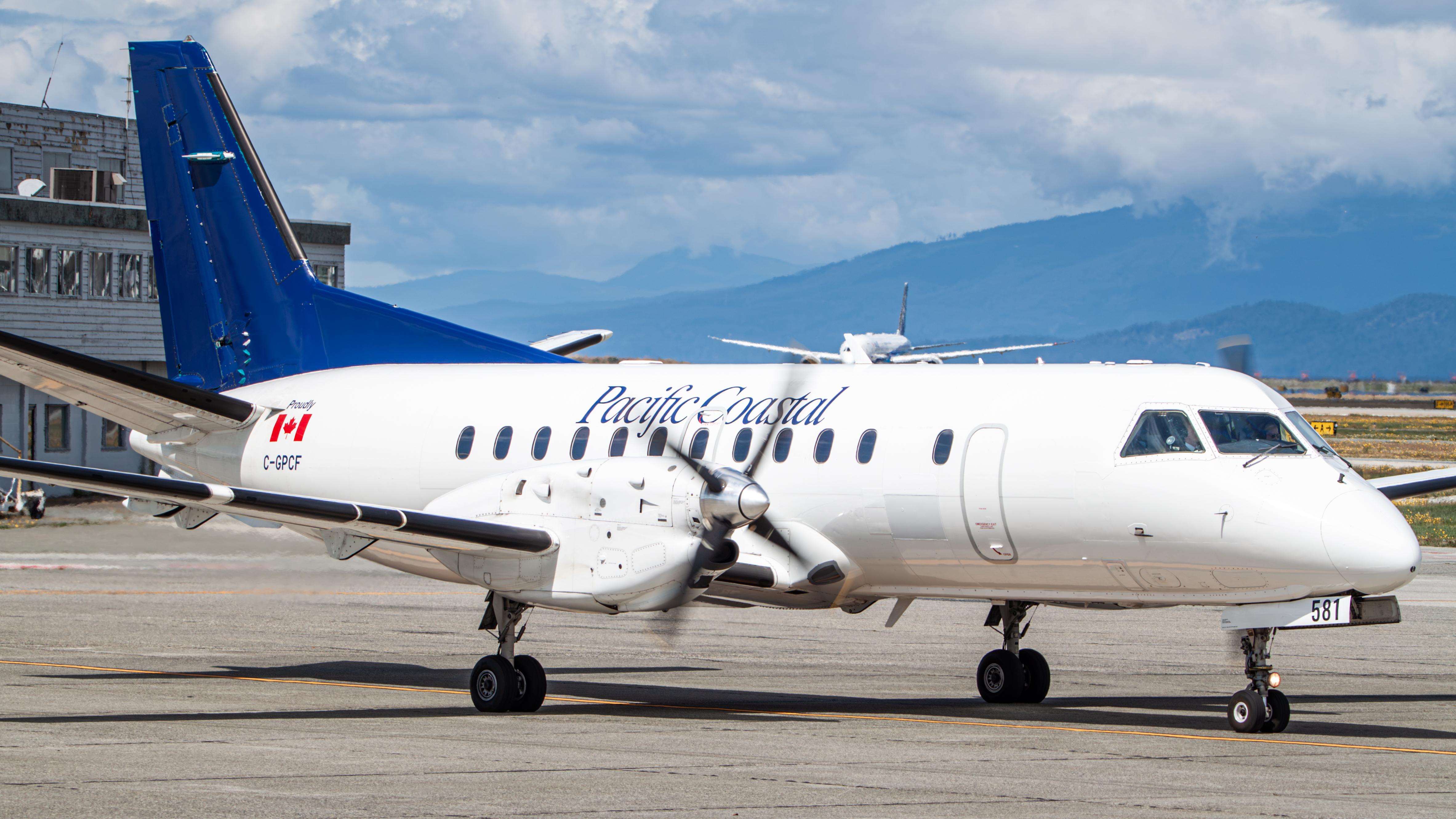 Aircraft C-GPCF, Pacific Coastal Saab 340B, at CYVR, photo by AviationLover50