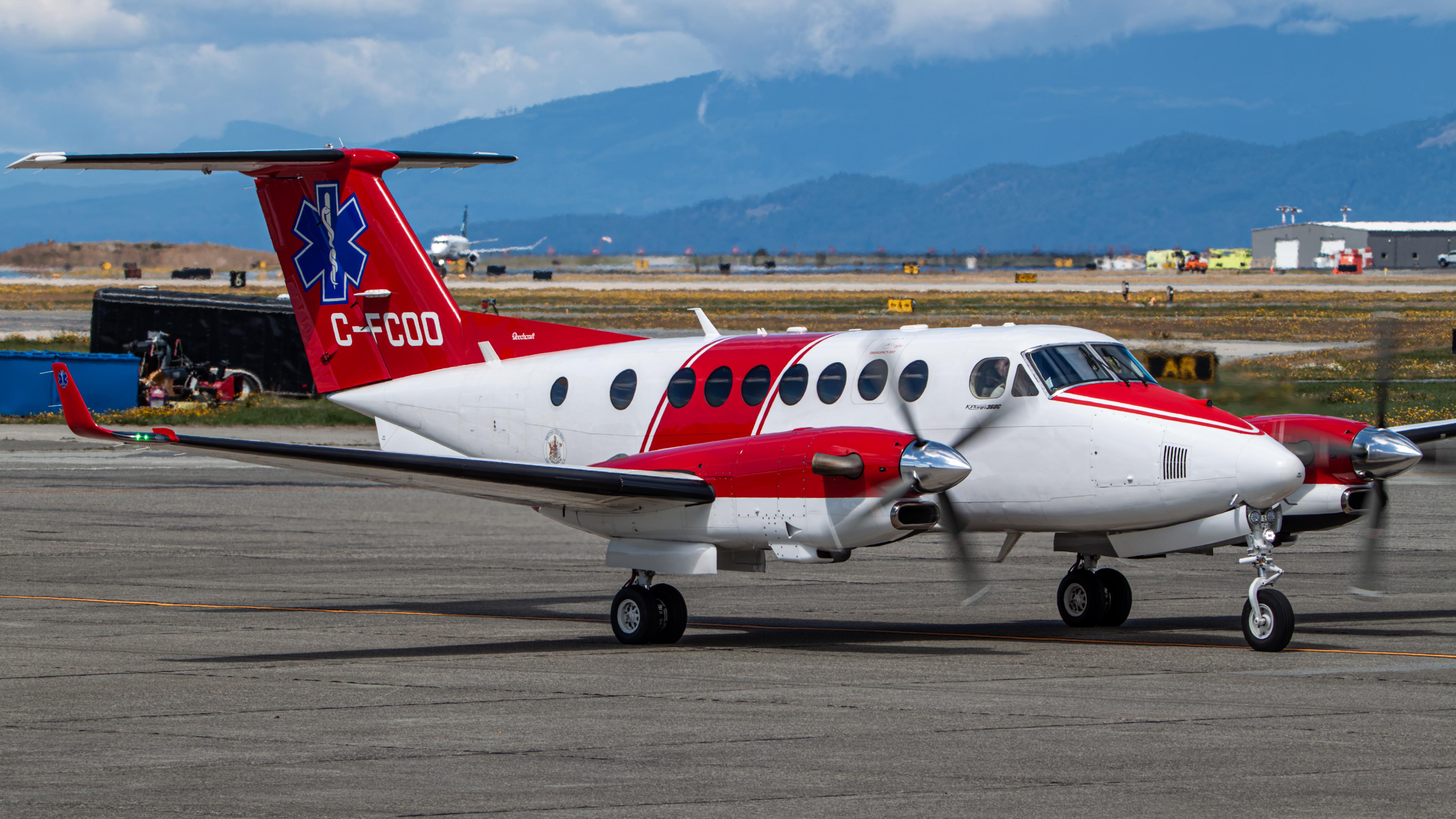 Aircraft C-FCOO, Carson Air King Air 360CER, at CYVR, photo by AviationLover50