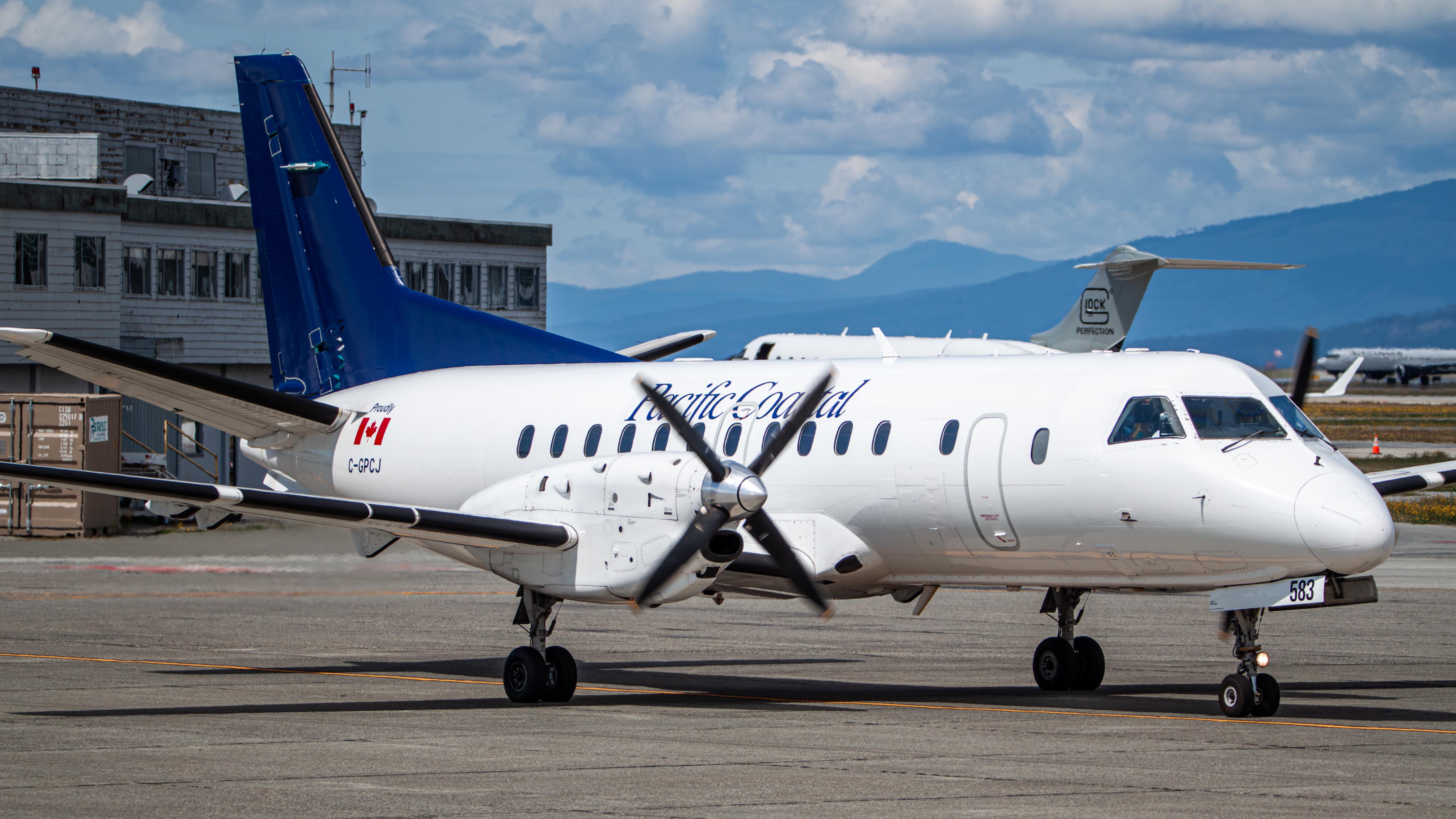 Aircraft C-GPCJ, Pacific Coastal Saab 340B, at CYVR, photo by AviationLover50