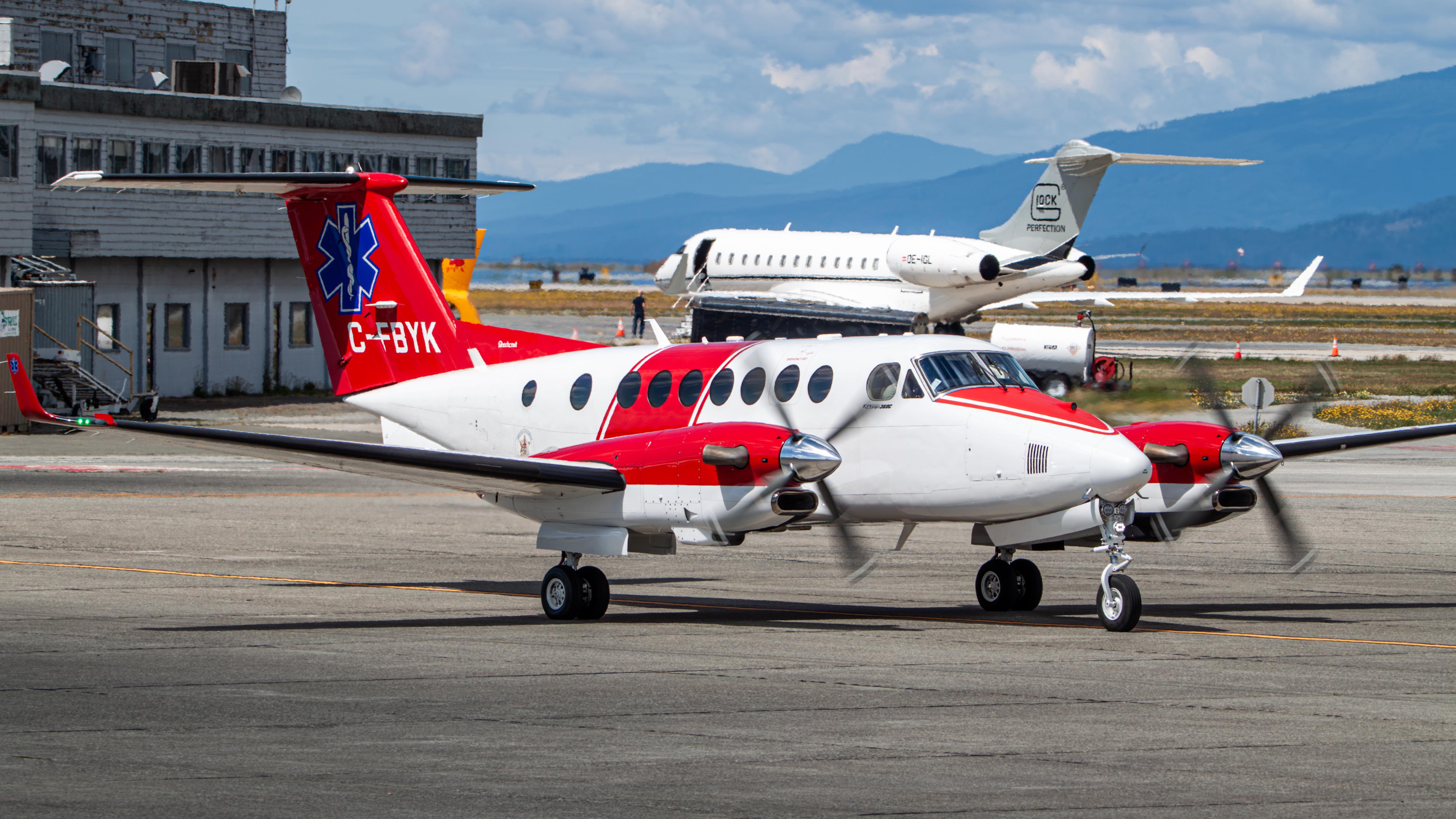 Aircraft C-FBYK, Carson Air King Air 360CER, at CYVR, photo by AviationLover50