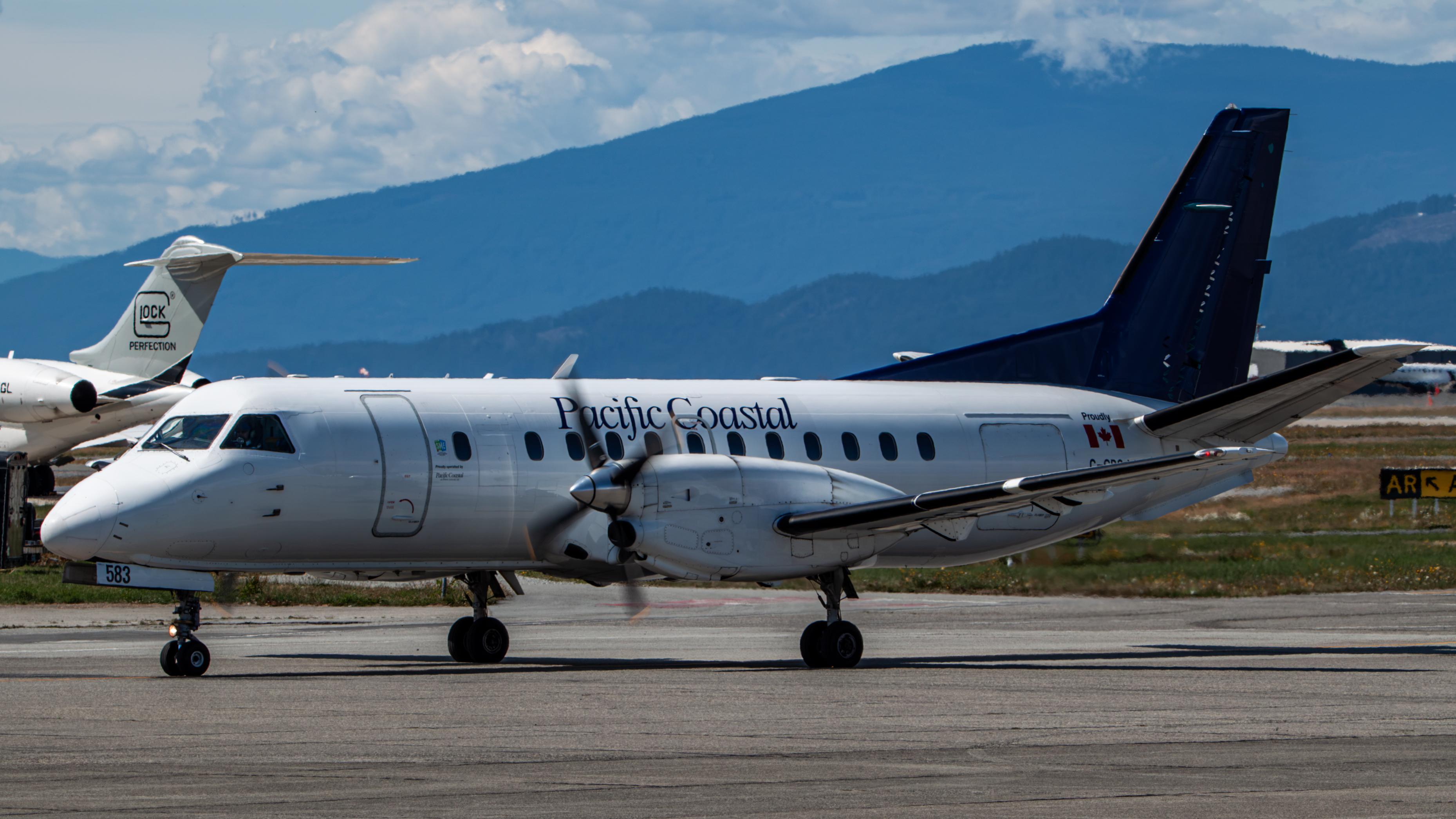 Aircraft C-GPCJ, Pacific Coastal Saab 340B, at CYVR, photo by AviationLover50