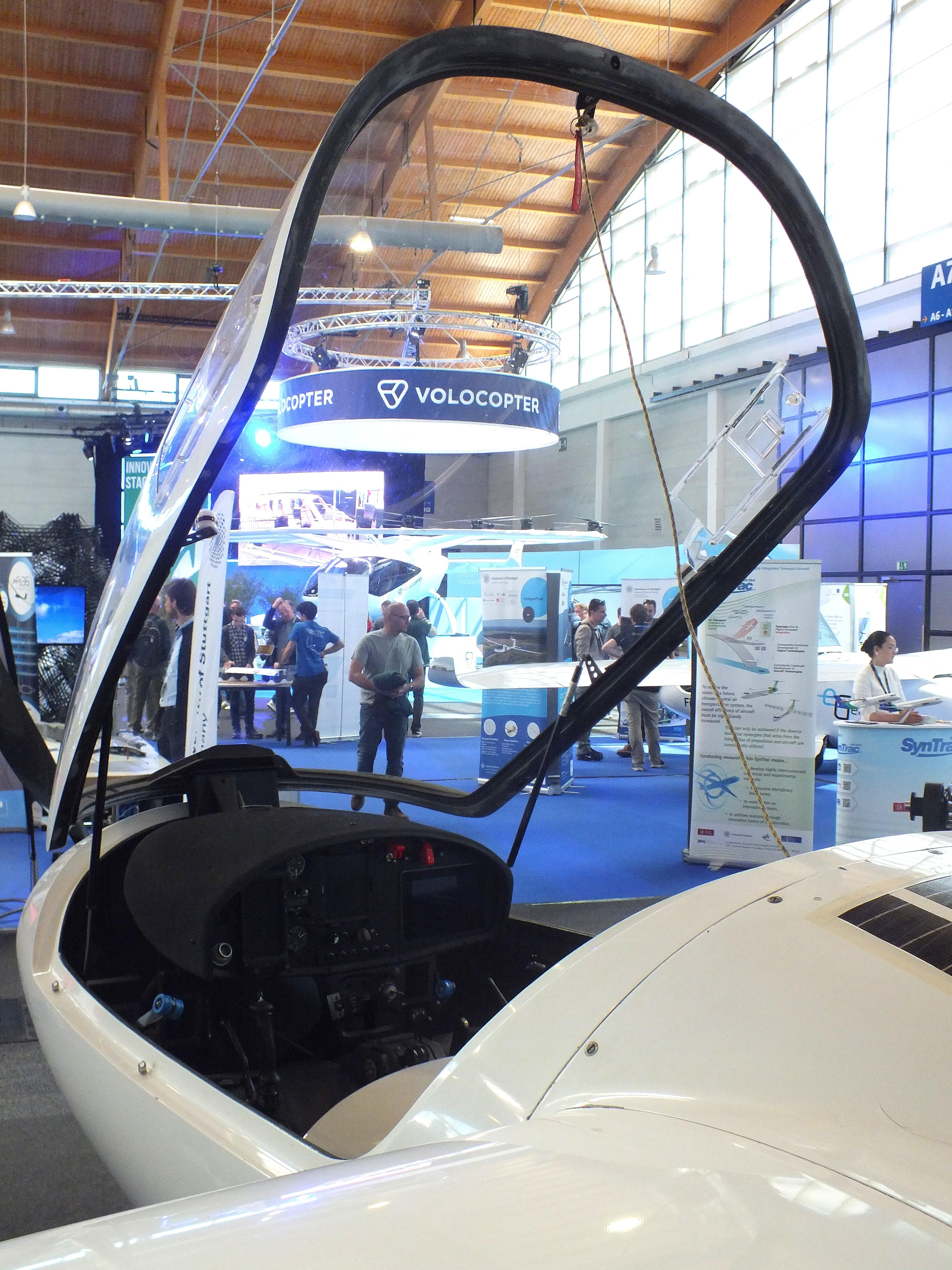 Aircraft D-KKOP, Stemme S-10VT converted to electric motor at the AERO 2026, Friedrichshafen, at EDNY, photo by iwarnecke