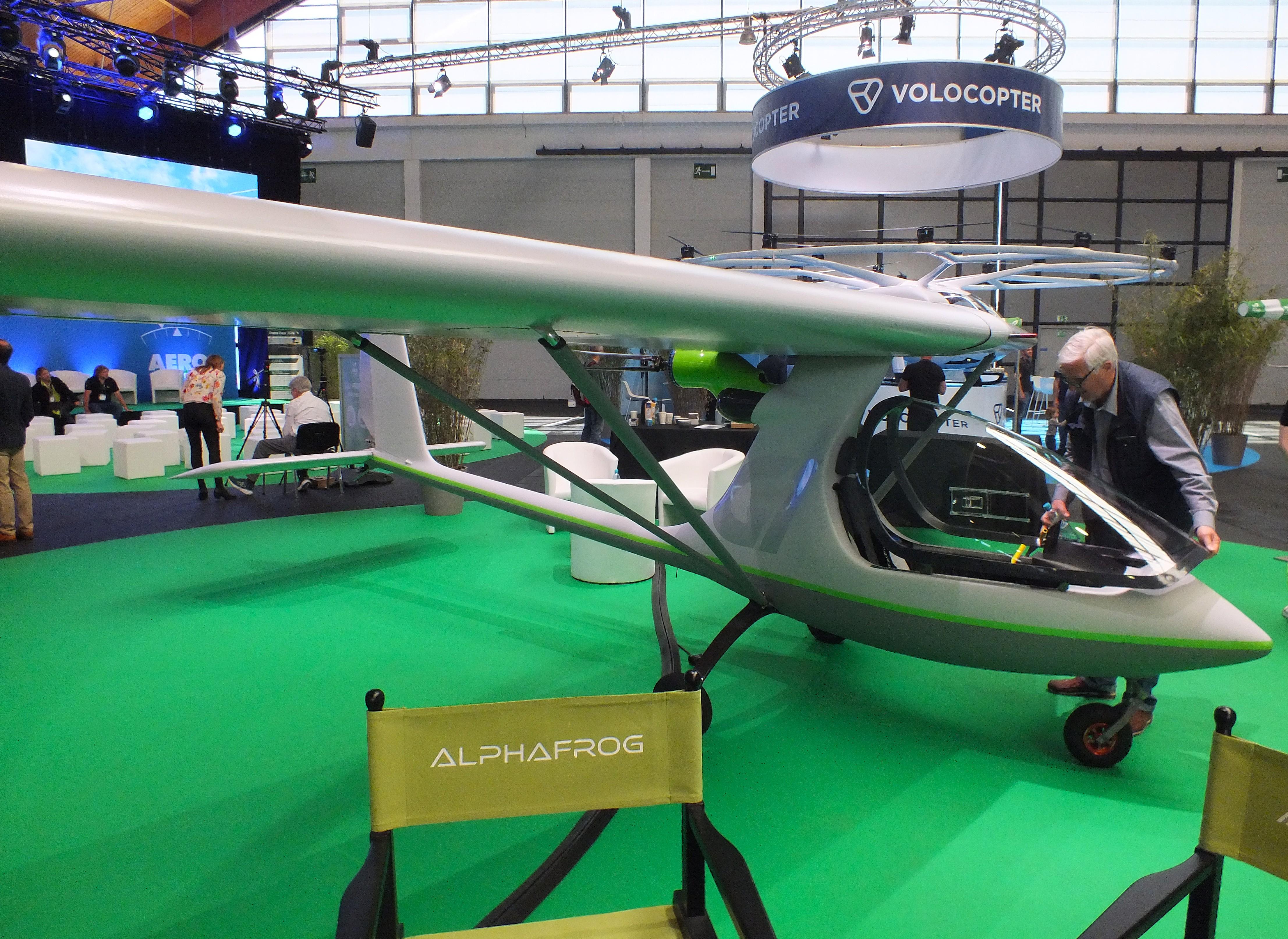 Aircraft NONE, Alphafrog eG1 with electric motor at the AERO 2026, Friedrichshafen, at EDNY, photo by iwarnecke