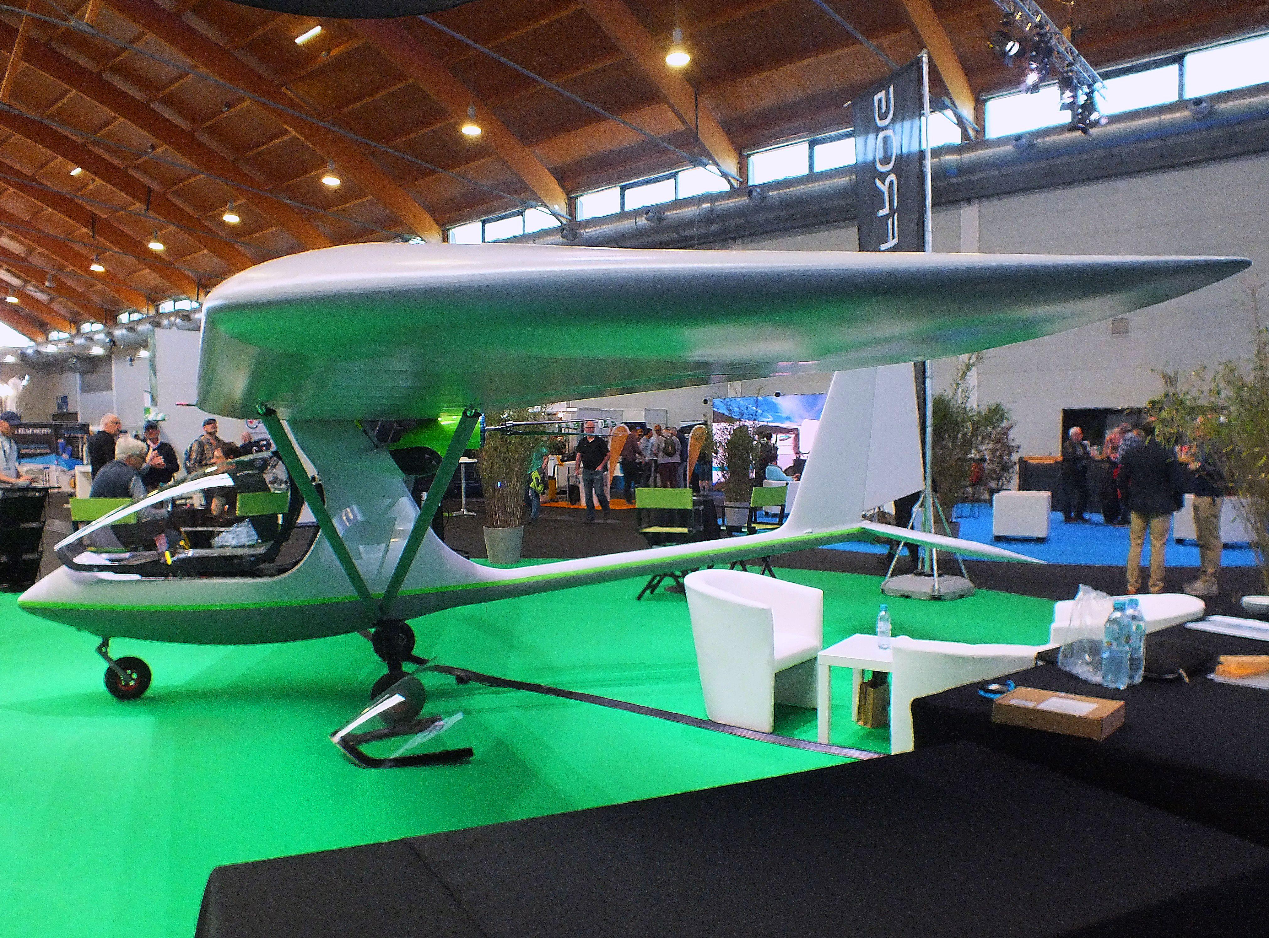 Aircraft NONE, Alphafrog eG1 with electric motor at the AERO 2026, Friedrichshafen, at EDNY, photo by iwarnecke