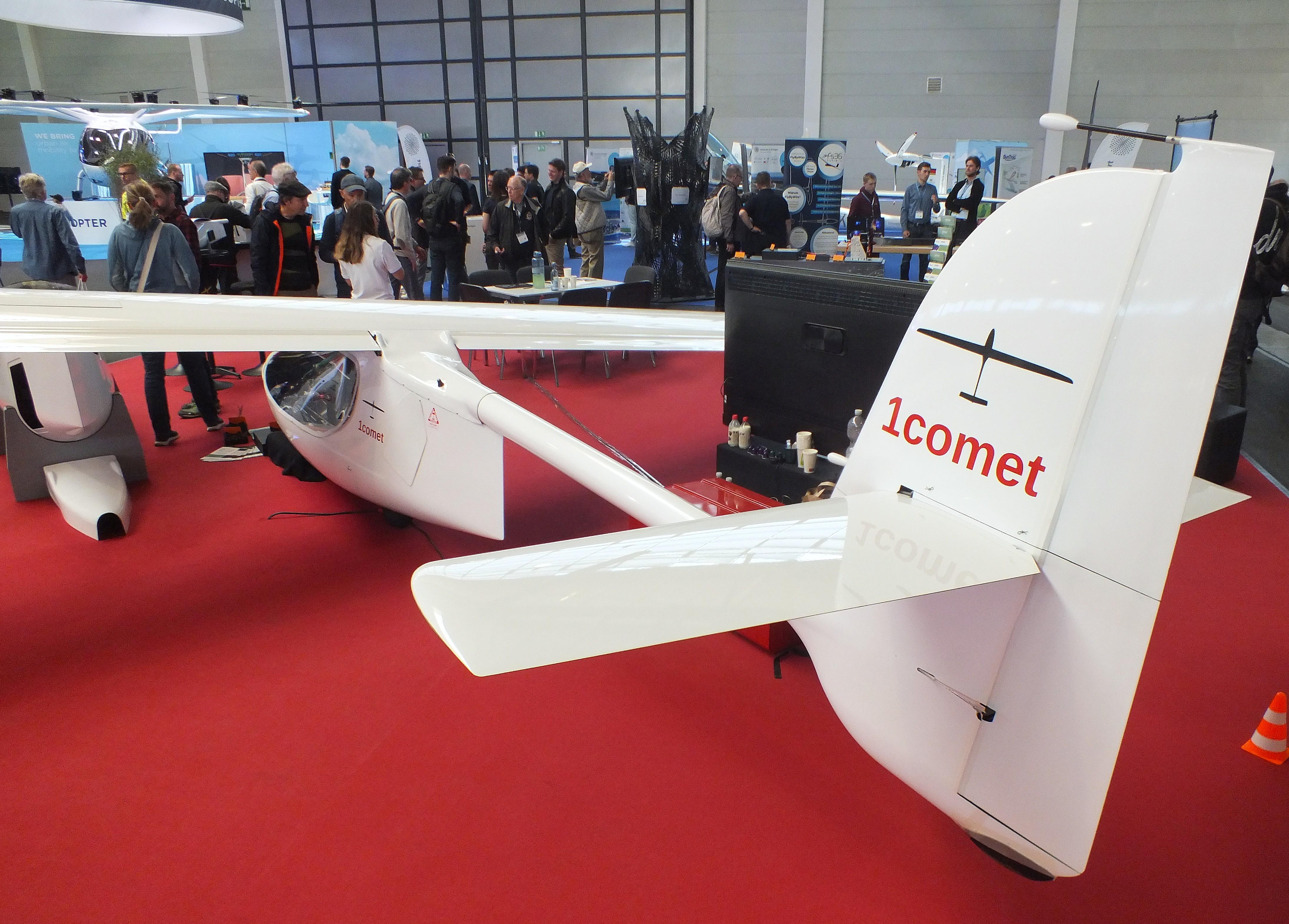 Aircraft UNKNOWN, 1comet AG 1comet with new 2026 canopy and FES (electric motor) at the AERO 2026, Friedrichshafen, at EDNY, photo by iwarnecke
