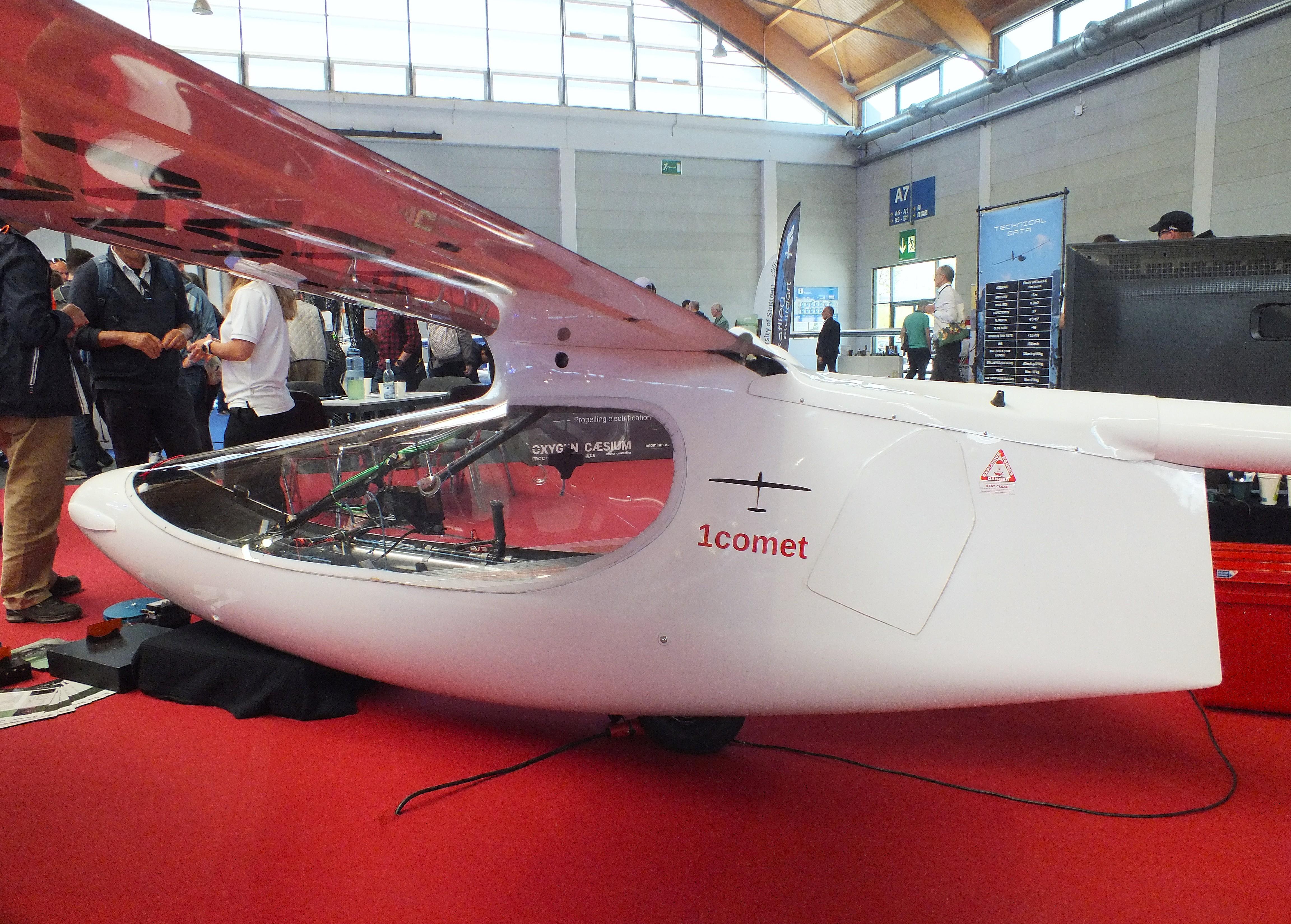 Aircraft UNKNOWN, 1comet AG 1comet with new 2026 canopy and FES (electric motor) at the AERO 2026, Friedrichshafen, at EDNY, photo by iwarnecke