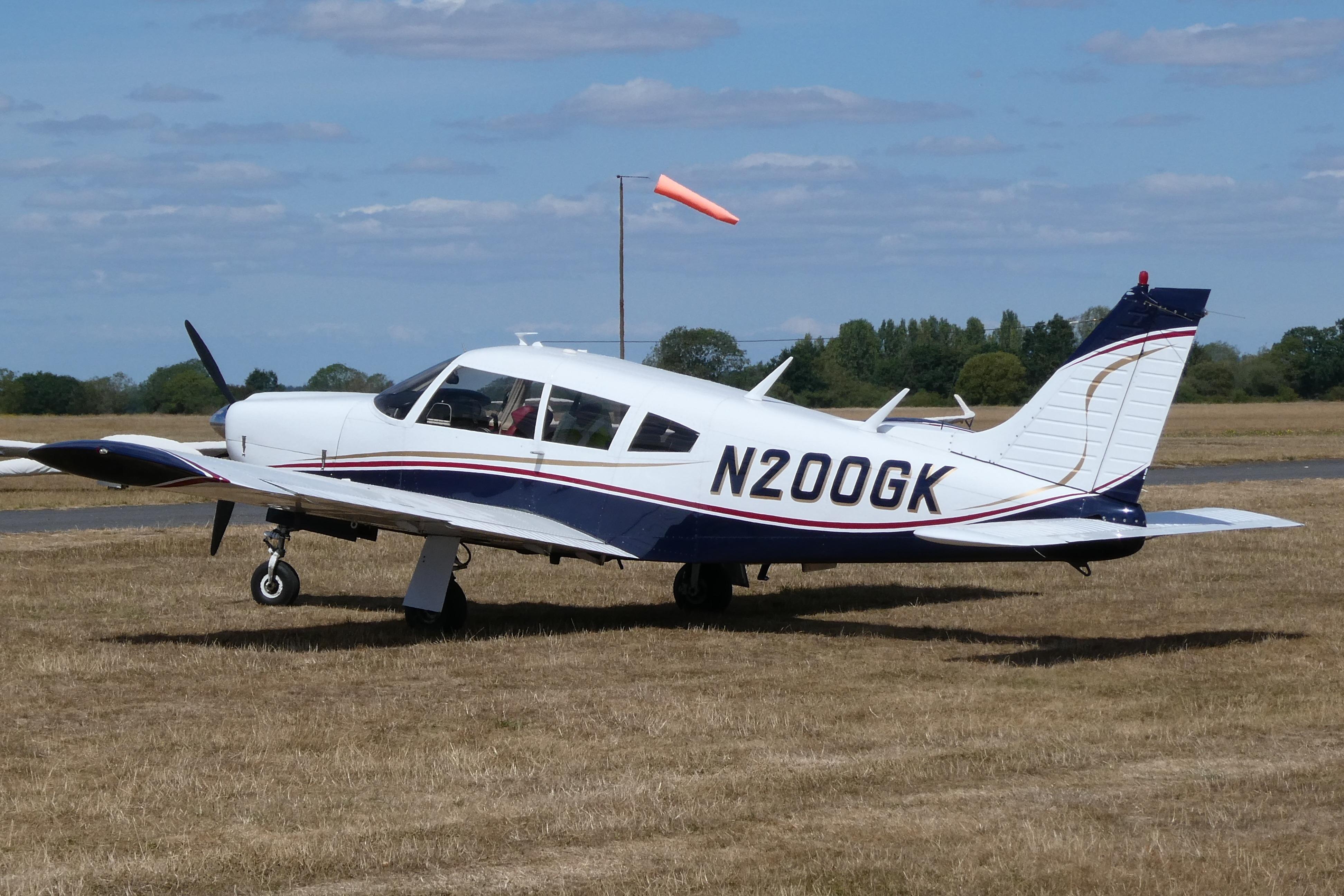 Aircraft N200GK, Parked at Tibenham., at X3TB, photo by Graham Reeve