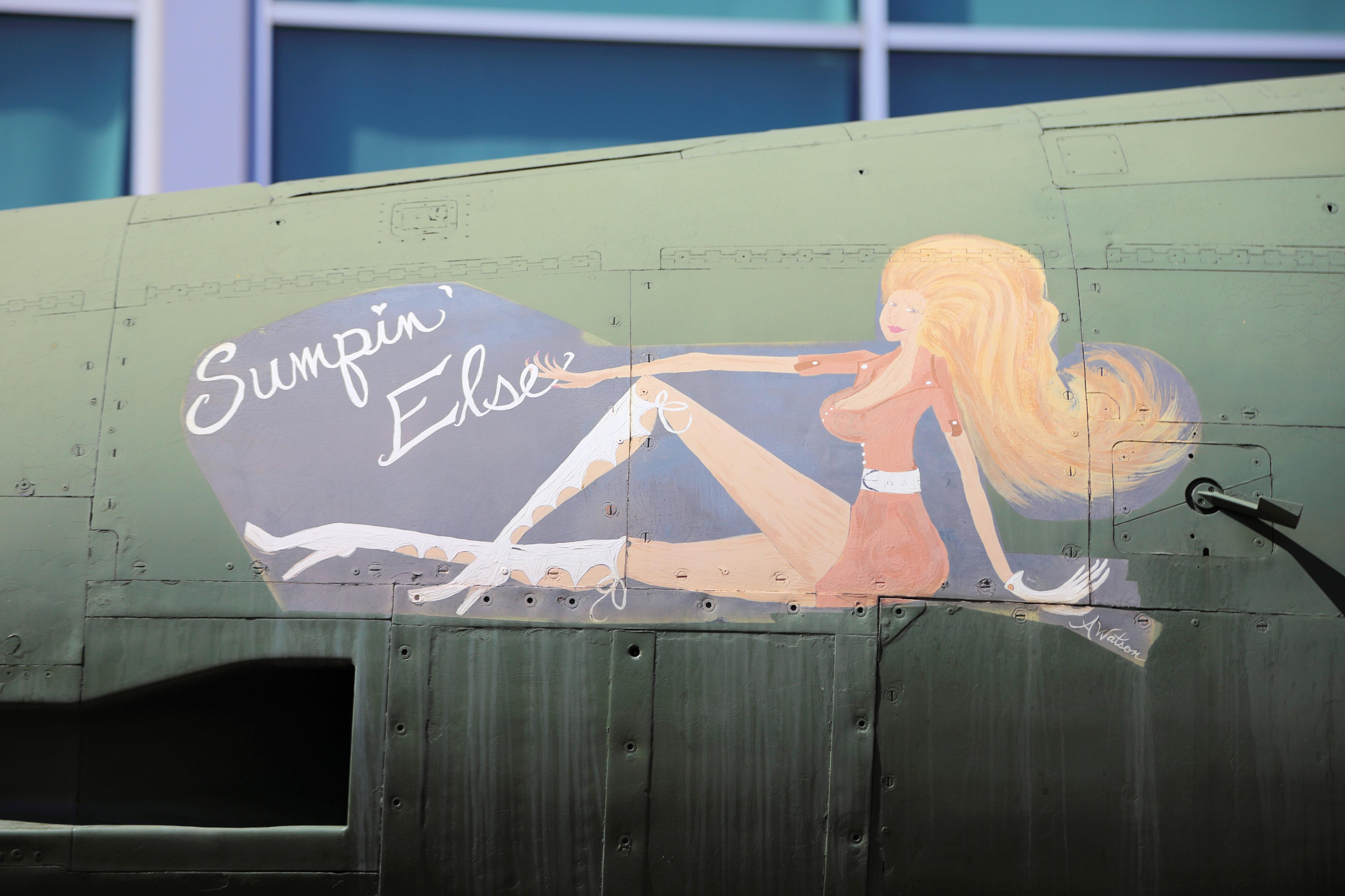 Aircraft 62-4346, the nose art, at DAL, photo by olivier Cortot