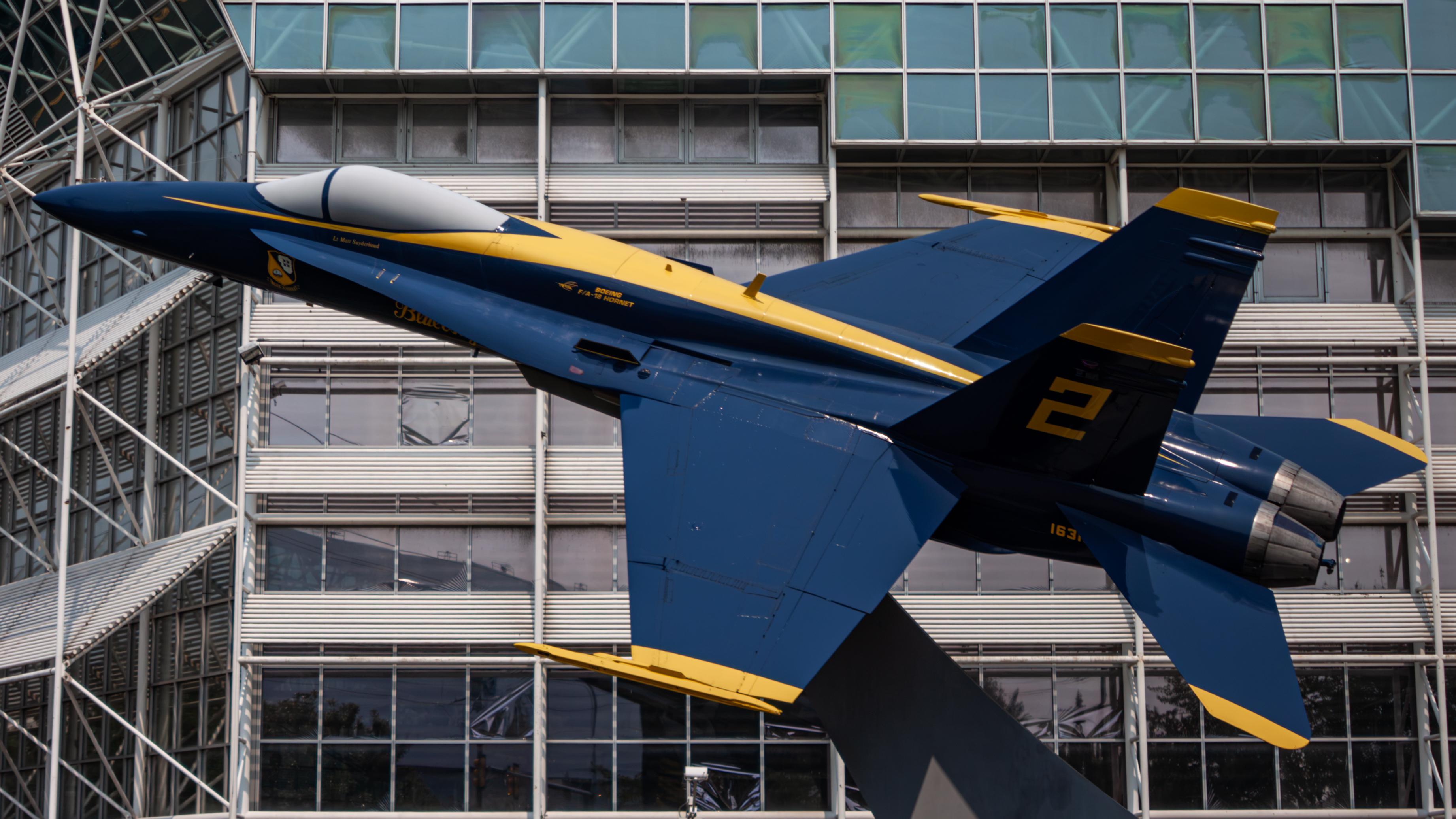 Aircraft 163106, Blue Angels F/A-18A, at KBFI, photo by AviationLover50