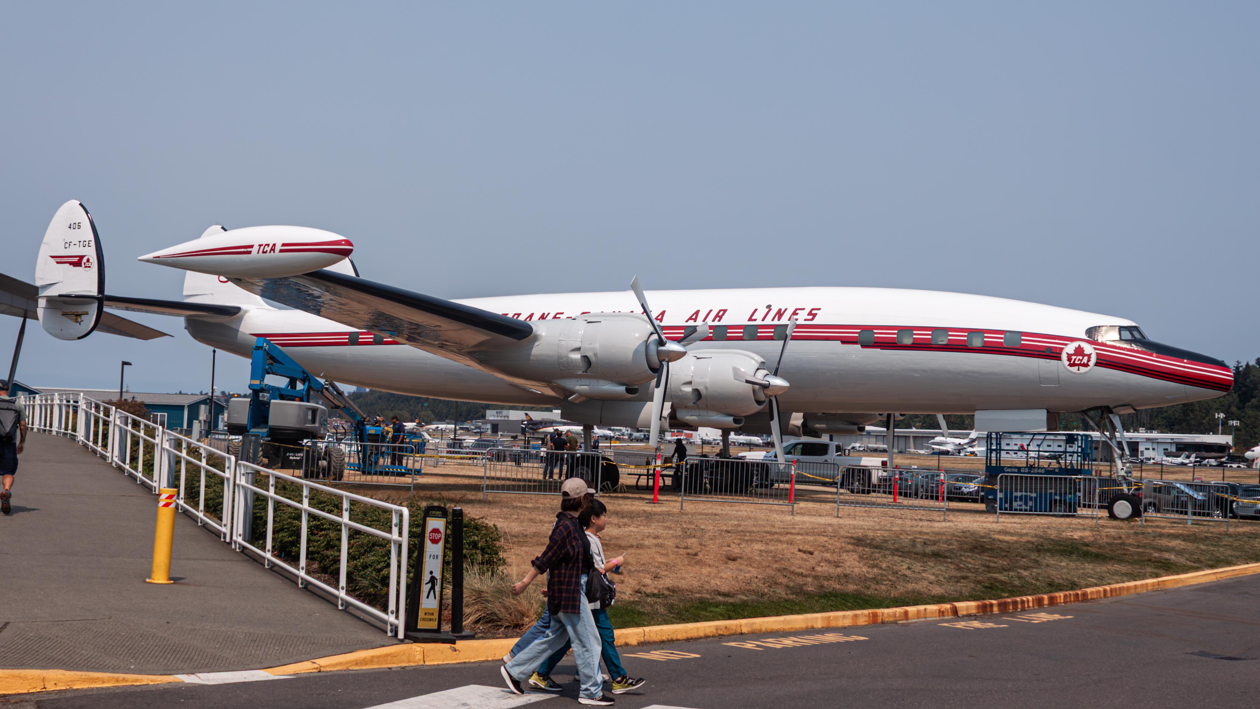 Aircraft CF-TGE, TCA Super Connie, at KBFI, photo by AviationLover50