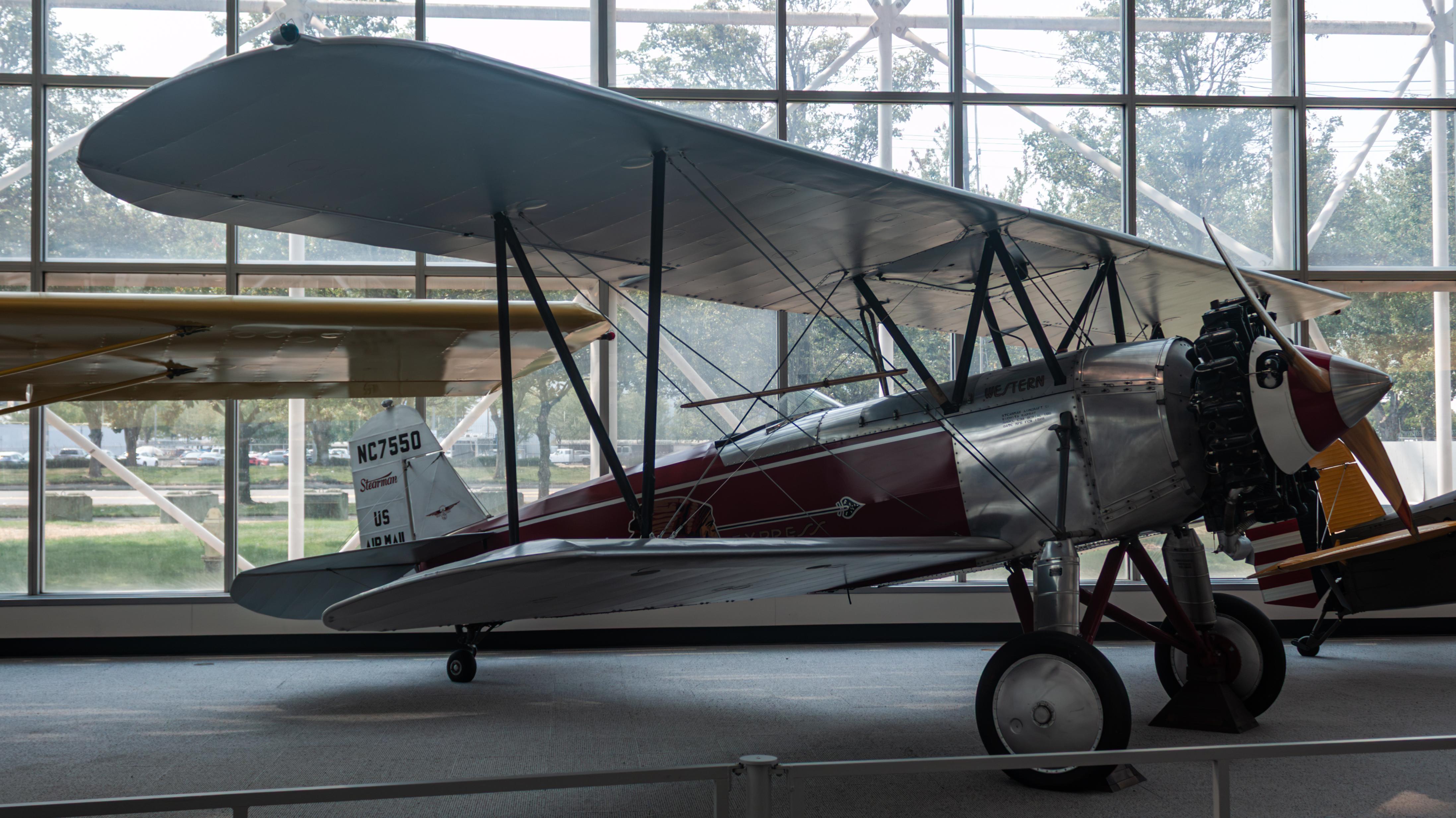 Aircraft N7550, Western Air Express Stearman C3B, at KBFI, photo by AviationLover50