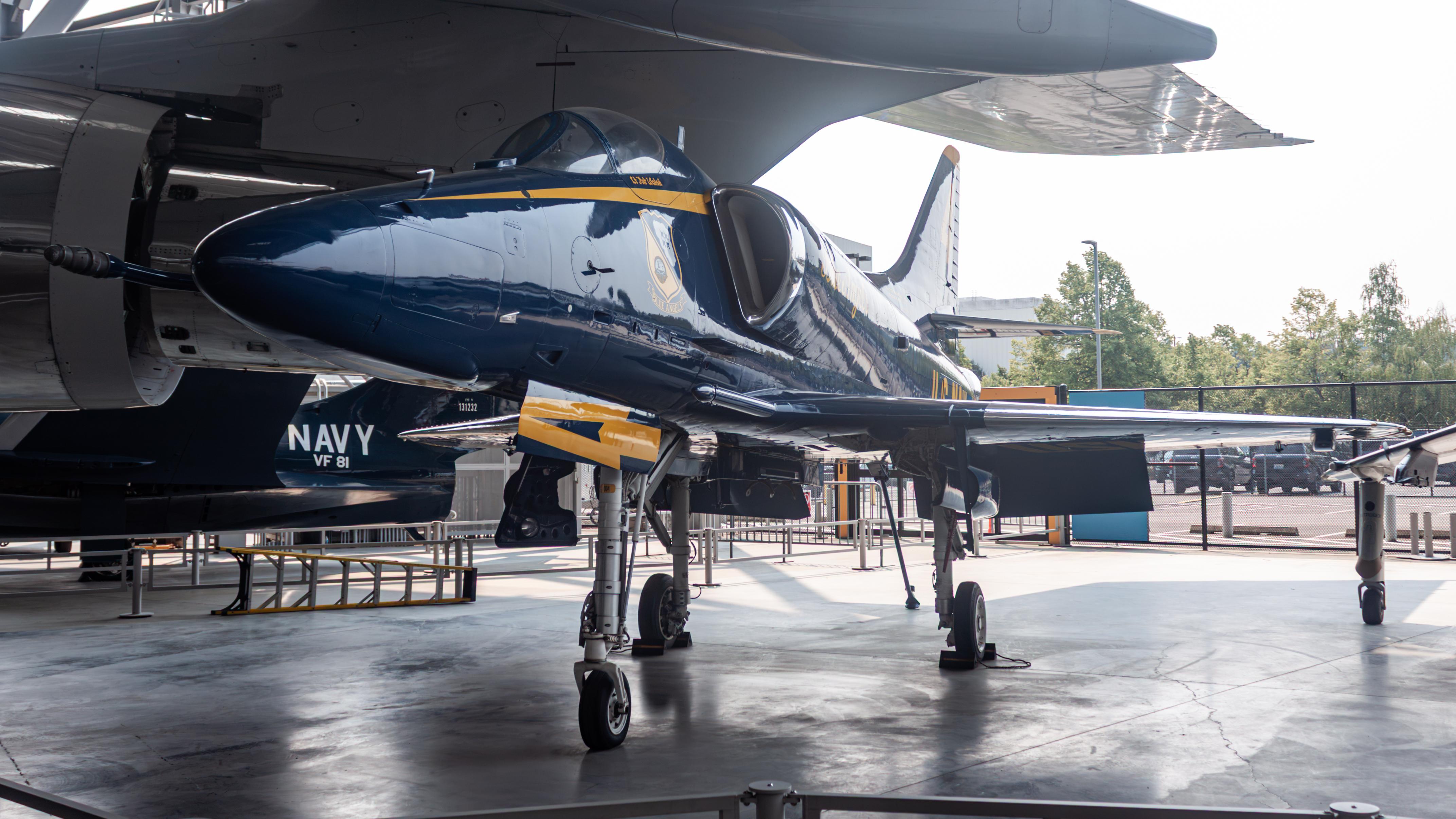 Aircraft 154180, Blue Angels A-4F, at KBFI, photo by AviationLover50