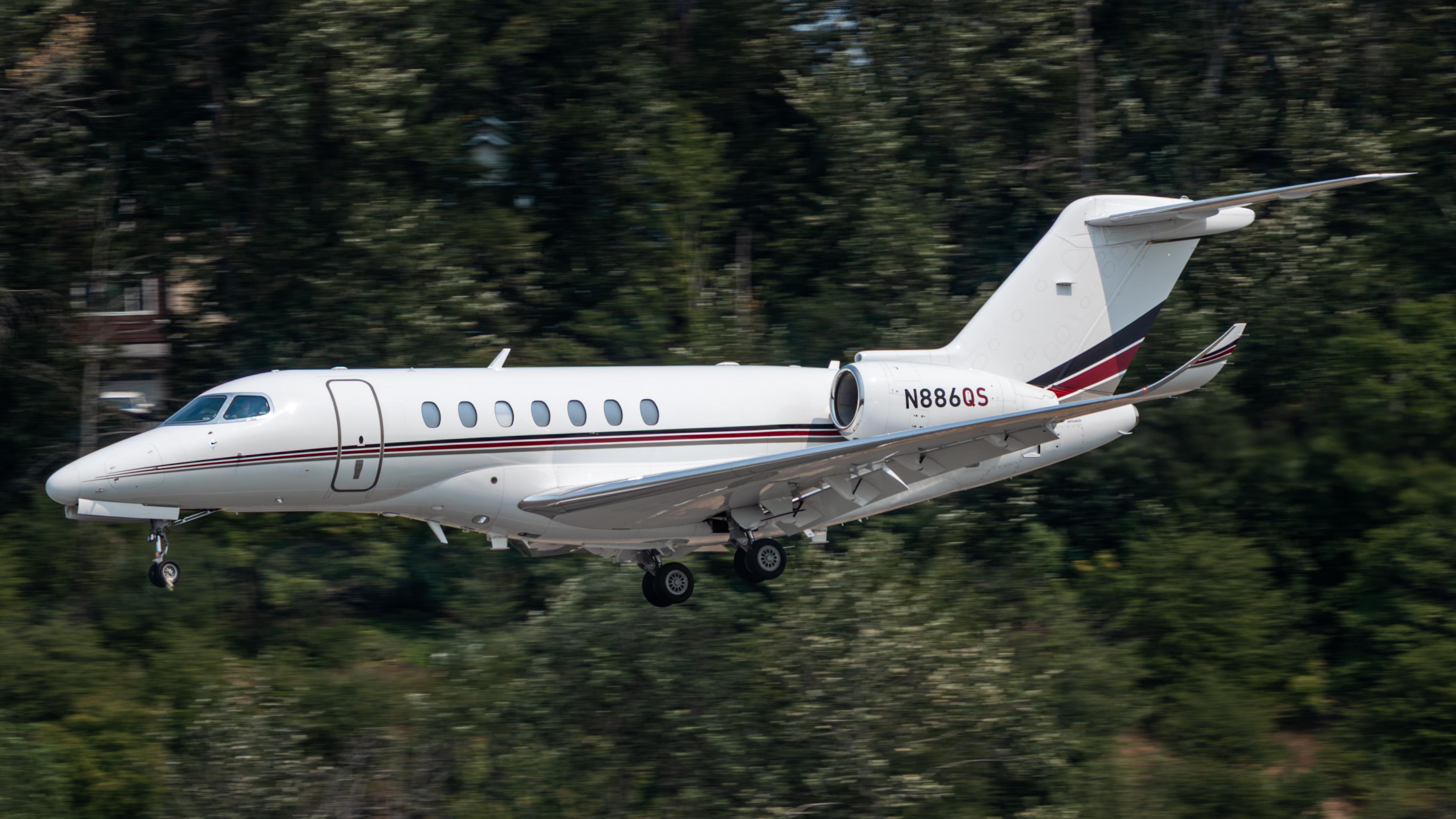 Aircraft N886QS, NetJets Citation Longitude, at KBFI, photo by AviationLover50