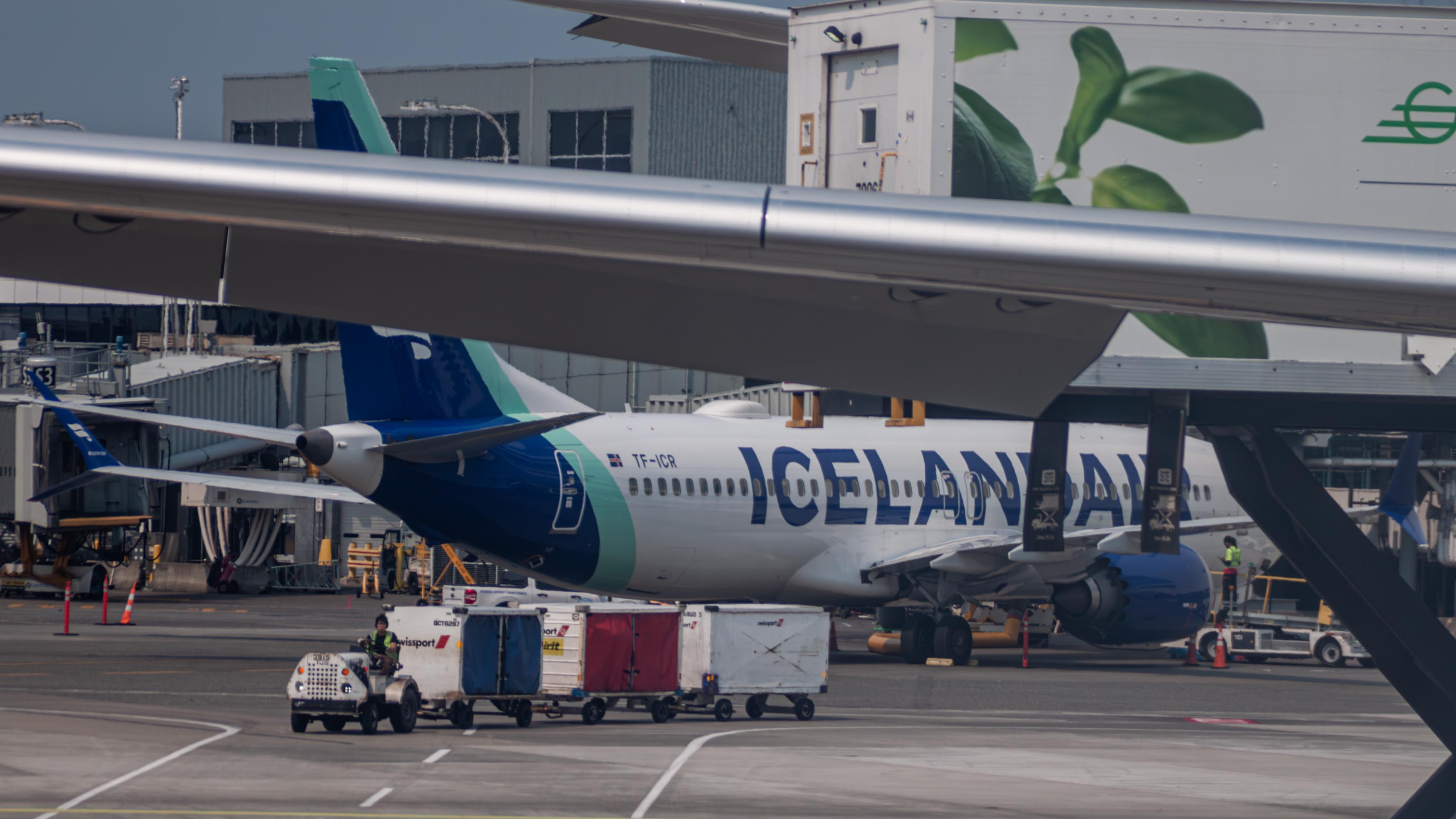 Aircraft TF-ICR, Icelandair MAX 8, at KSEA, photo by AviationLover50