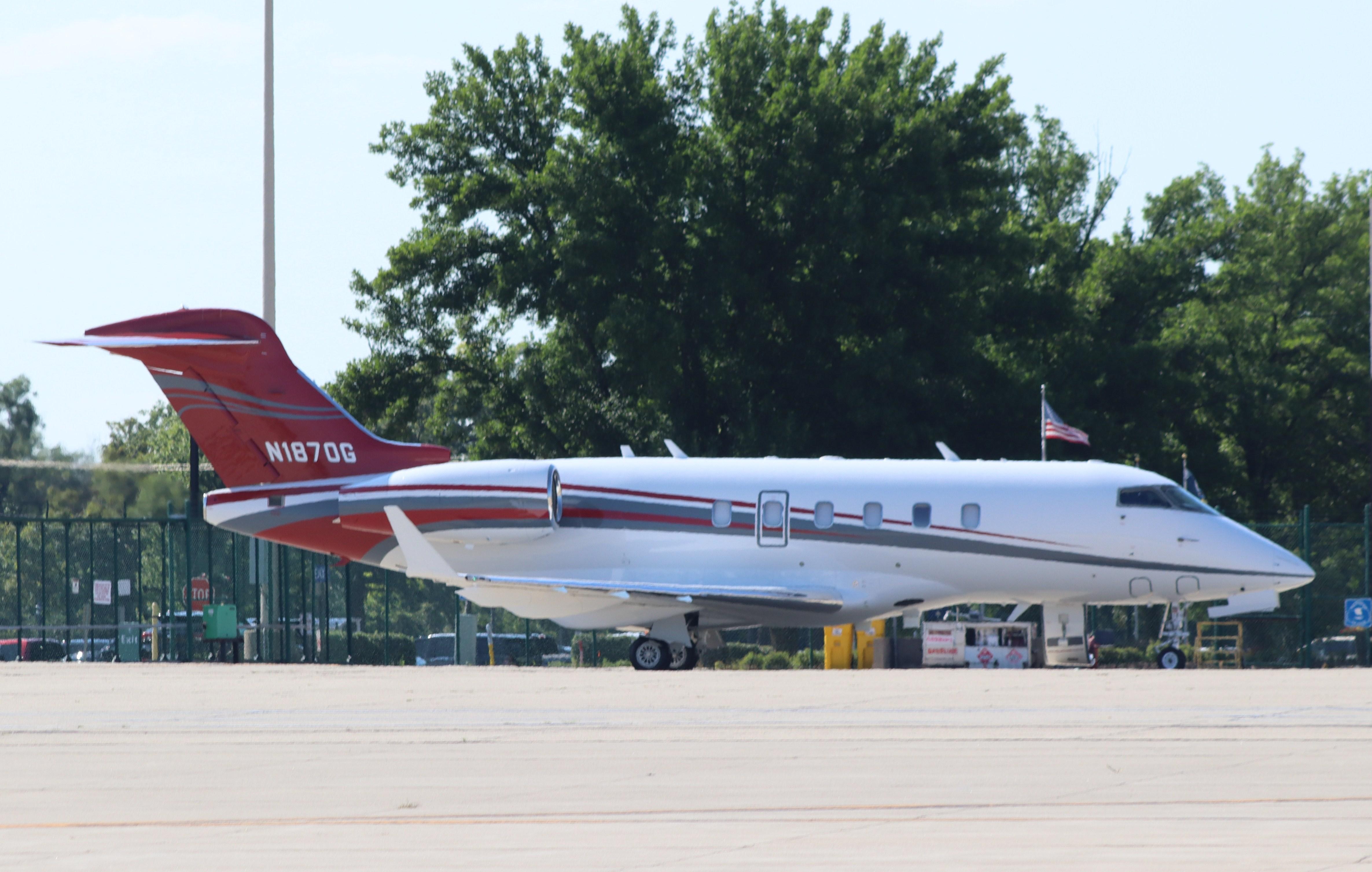 Aircraft N1870G, Challenger 300, at KRFD, photo by MarkPasqualino