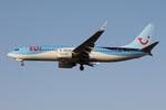 Aircraft G-TUKT, Boeing 737-8JP(W) reg G-TUKT of TuiFly on final approach for RW31 landing in Malta., at LMML, photo by raymond
