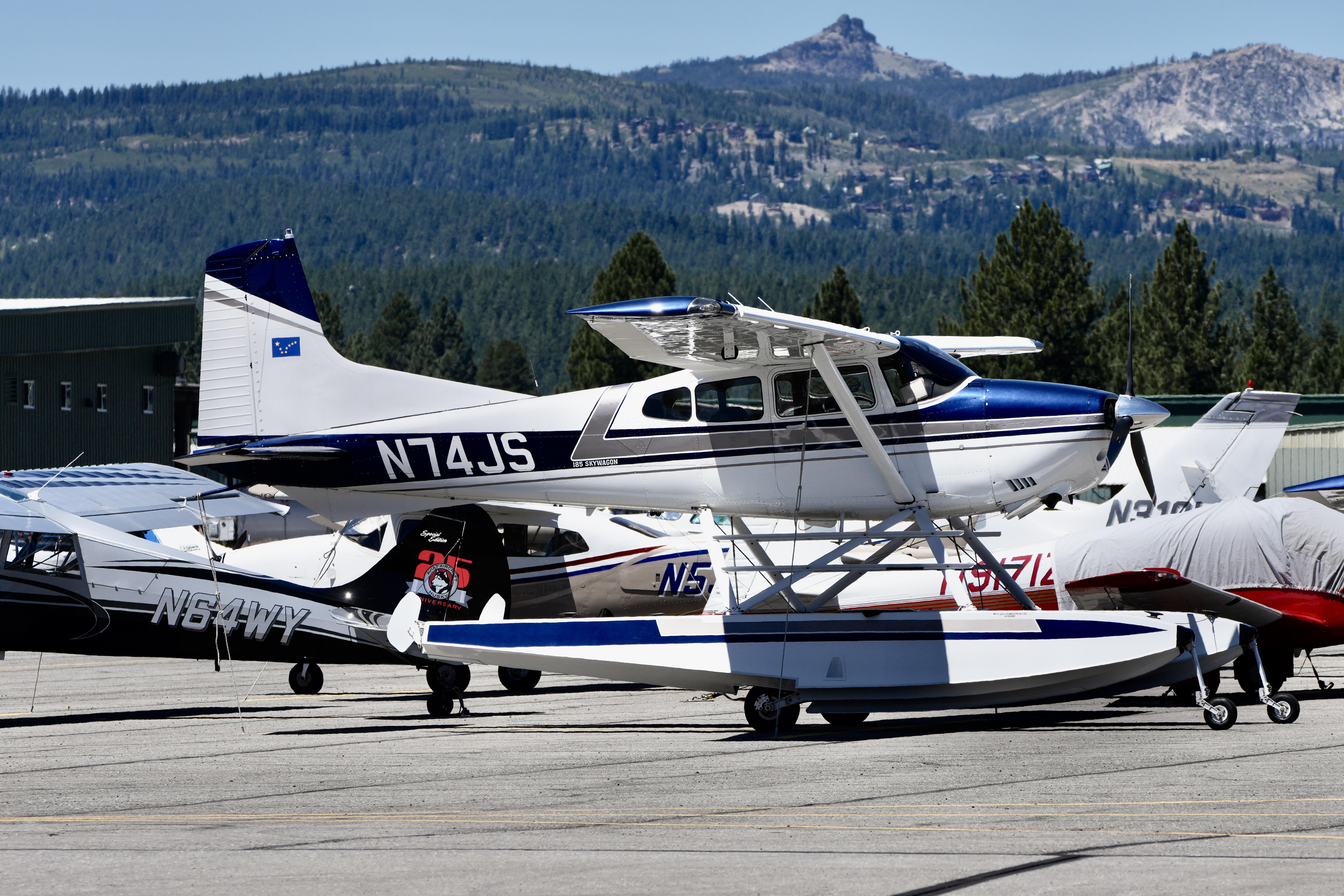 Aircraft N74JS, Truckee Tahoe airport in California 2026, at KTRK, photo by ClaytonEddy