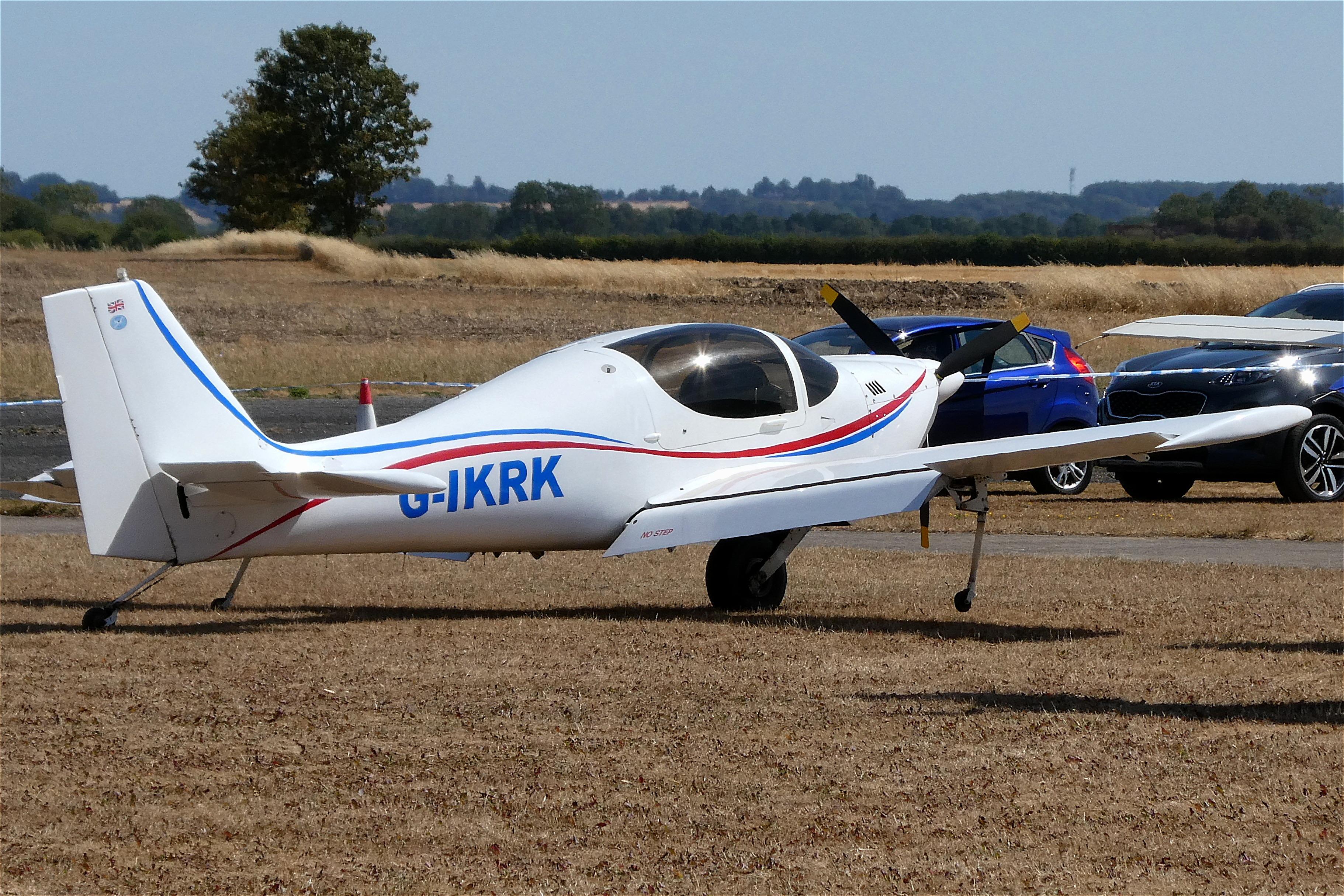 Aircraft G-IKRK, Parked at Sturgate., at EGCS, photo by Graham Reeve
