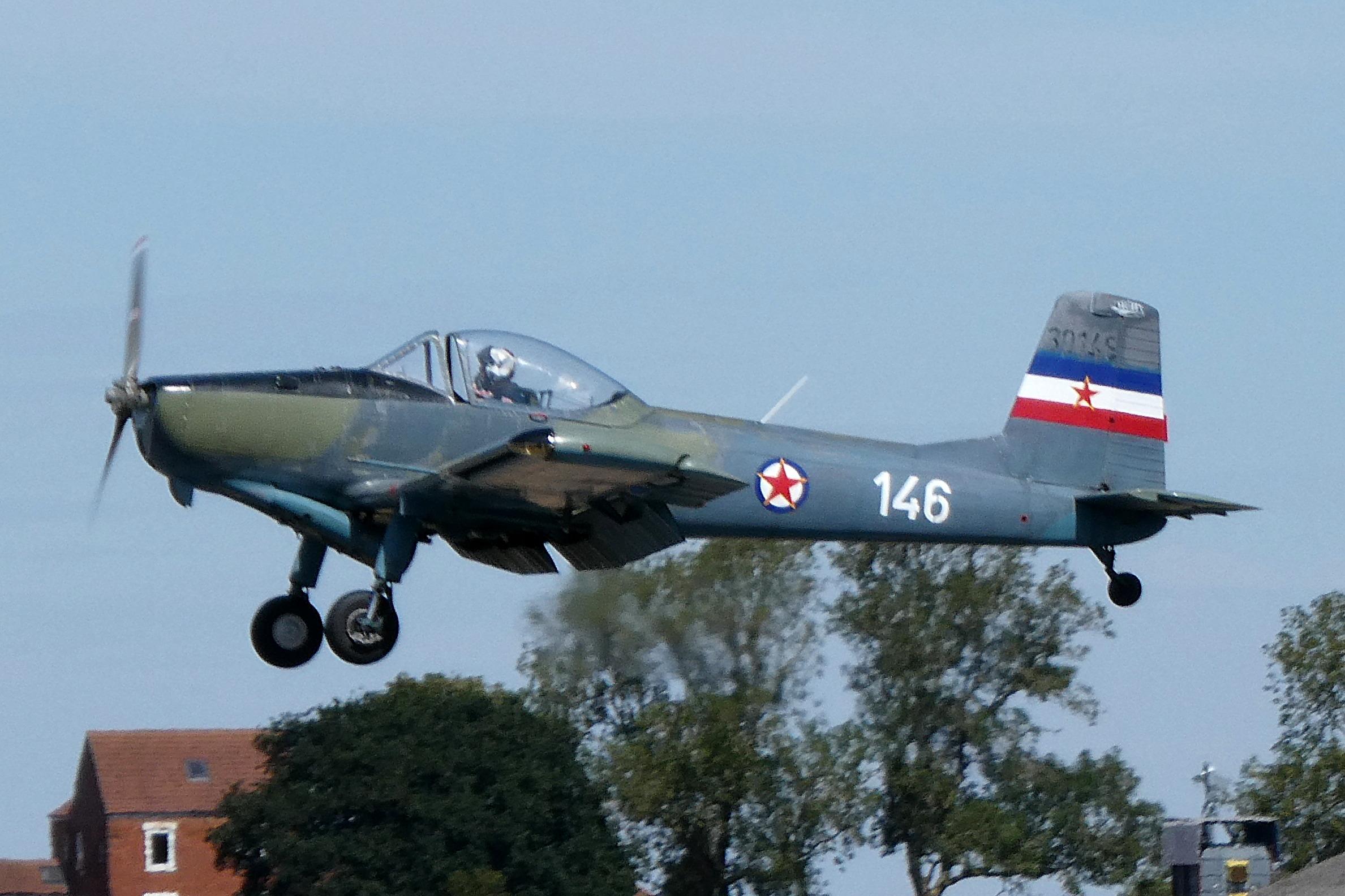 Aircraft G-SOKO, Departing from Sturgate., at EGCS, photo by Graham Reeve