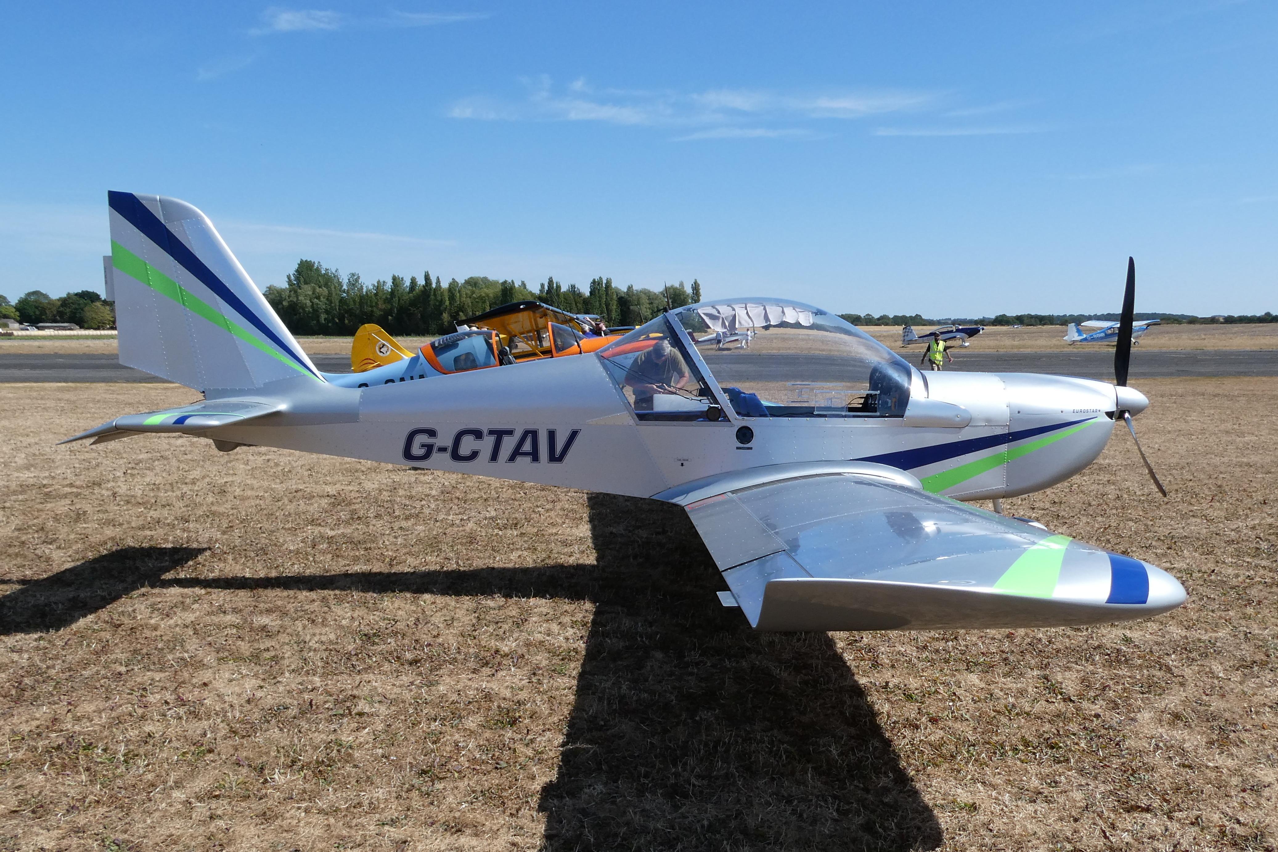 Aircraft G-CTAV, Parked at Sturgate., at EGCS, photo by Graham Reeve