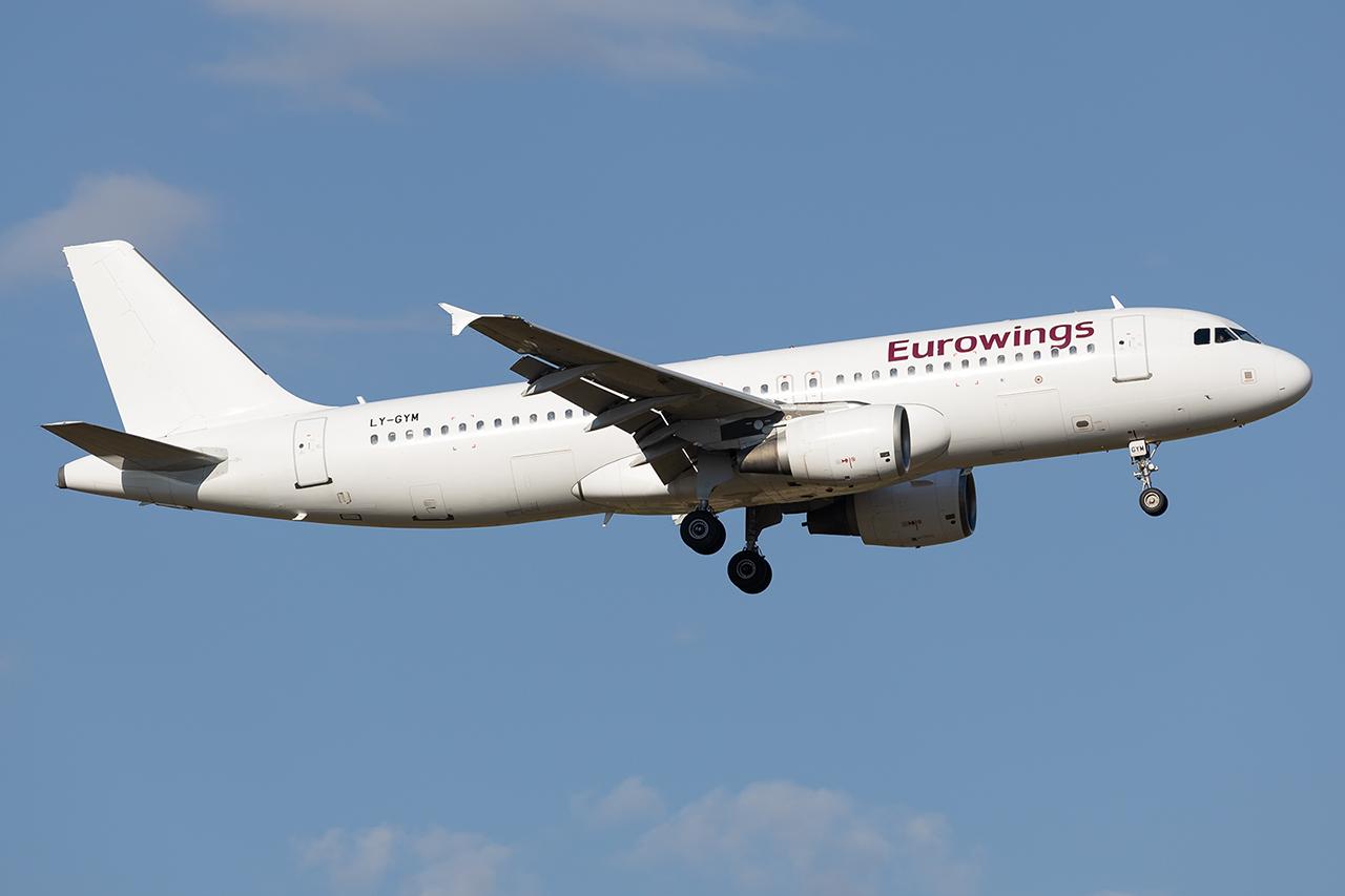 Aircraft LY-GYM, Untitled A320, at LOWW, photo by Andy Graf