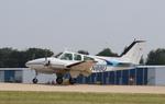 Aircraft N8BU, Beech B55, at KOSH, photo by MarkPasqualino