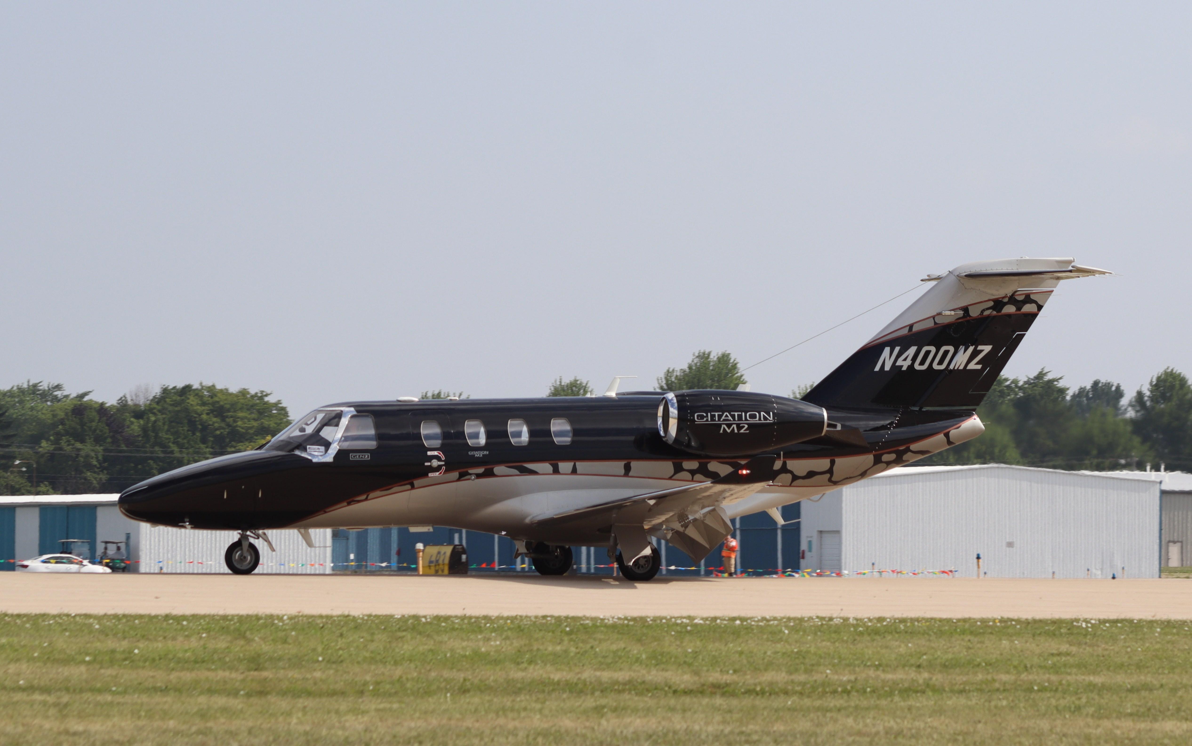 Aircraft N400MZ, Cessna 525 Citation M2 Gen2, at KOSH, photo by MarkPasqualino
