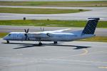 Aircraft C-GLQK, Porter DHC8 taxying to its gate, at KBOS, photo by FerryPNL