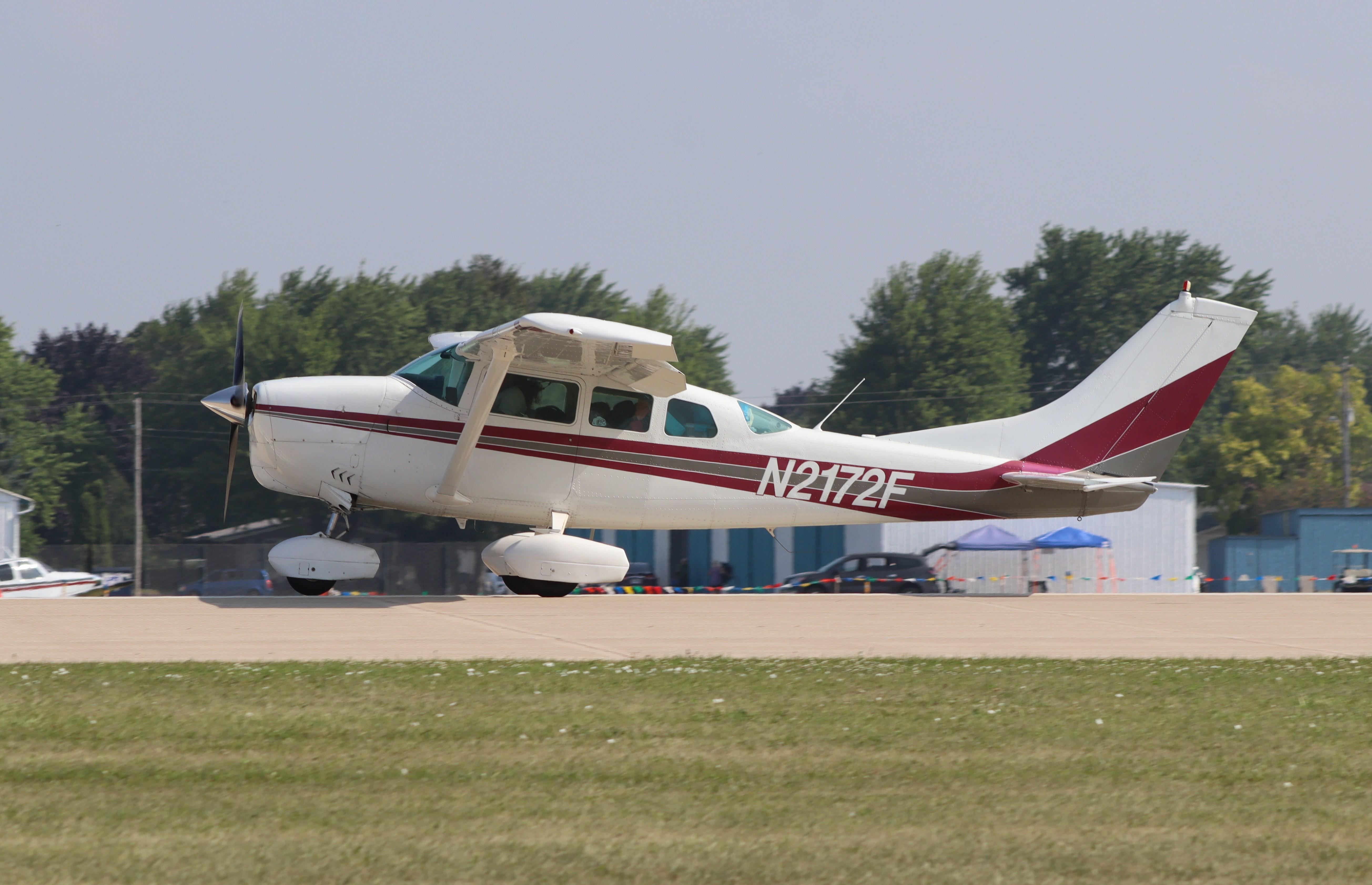 Aircraft N2172F, Cessna U206, at KOSH, photo by MarkPasqualino