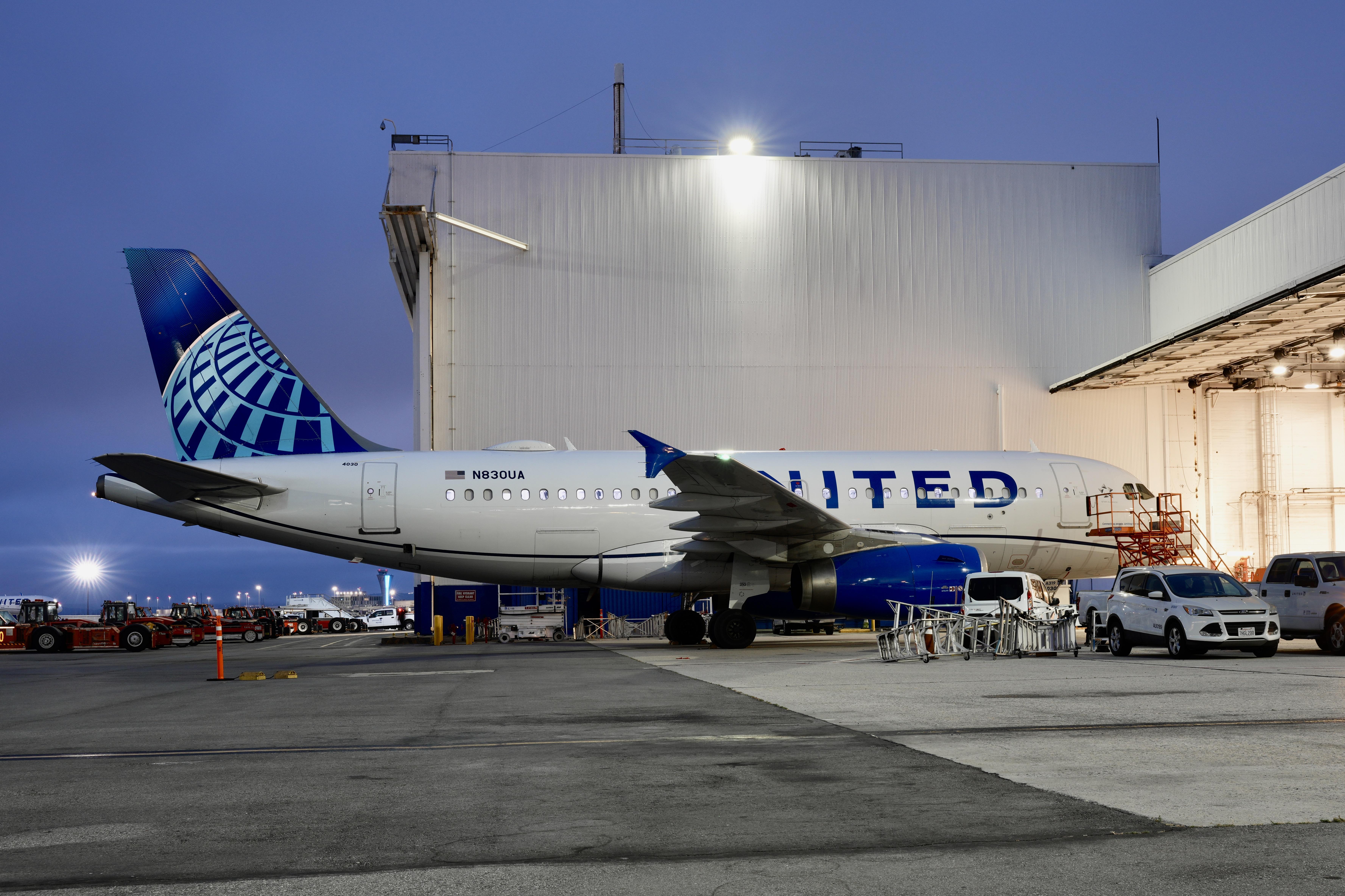 Aircraft N830UA, SFO 2026, at KSFO, photo by ClaytonEddy