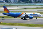 Aircraft N247NV, Allegiant A320 taxying for departure, at KBOS, photo by FerryPNL
