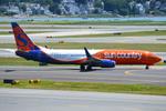 Aircraft N903SY, Sun Country B739 departing for MSP, at KBOS, photo by FerryPNL