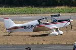 Aircraft G-CJNL, Parked at Sturgate,, at EGCS, photo by Graham Reeve