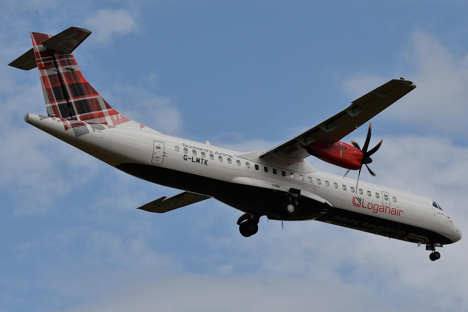Aircraft G-LMTK, Spirit of Scott Grier landing runway 05, Jersey (JER) Bordeaux (BOD) LM595, at LFBD, photo by Jean Christophe Ravon / FRENCHSKY