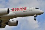 Aircraft HB-JCI, Zurich (ZRH) Bordeaux (BOD) LX552 landing runway 05, at LFBD, photo by Jean Christophe Ravon / FRENCHSKY