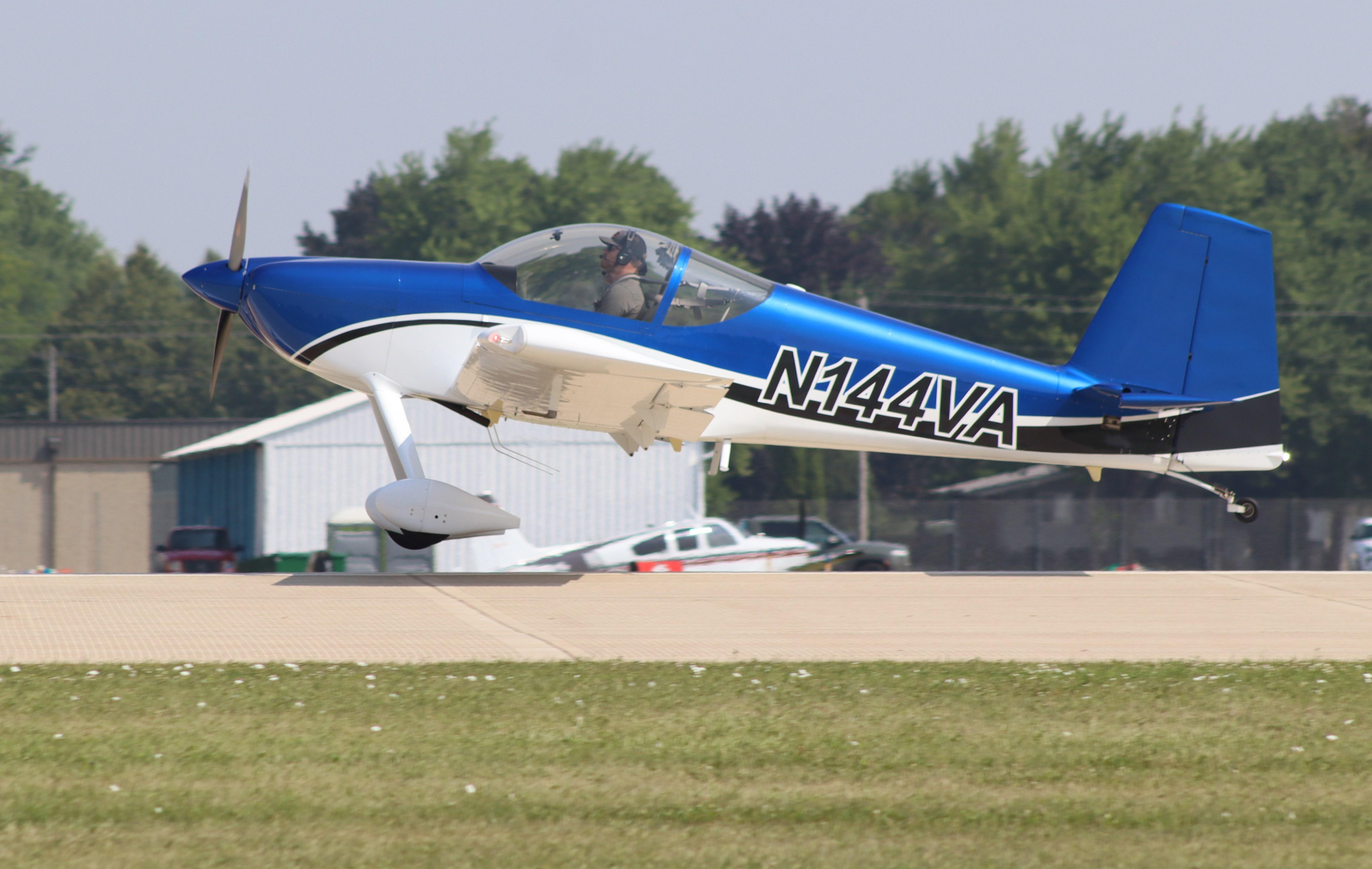 Aircraft N144VA, Vans RV-14, at KOSH, photo by MarkPasqualino