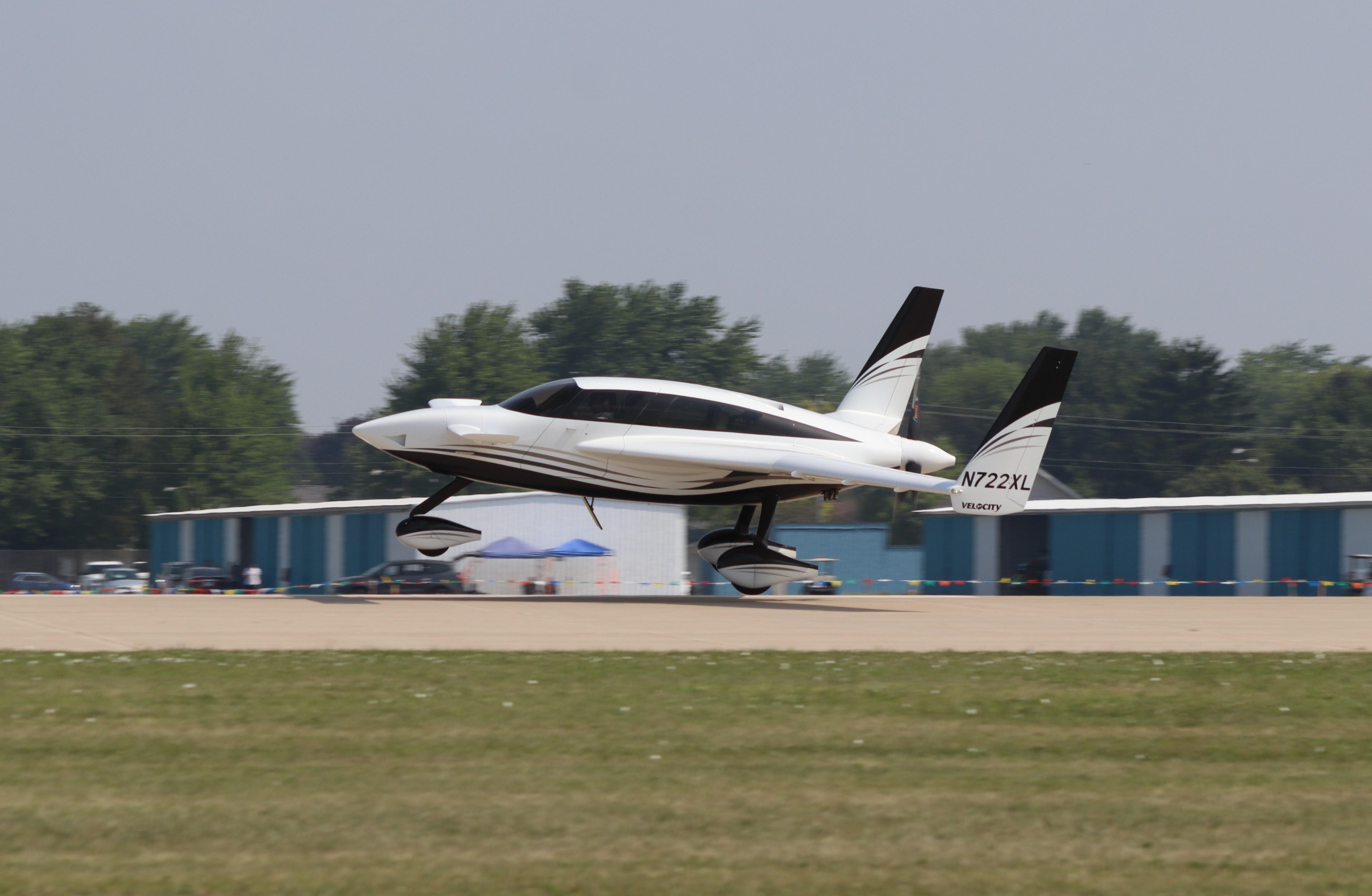 Aircraft N722XL, Velocity XL FG, at KOSH, photo by MarkPasqualino