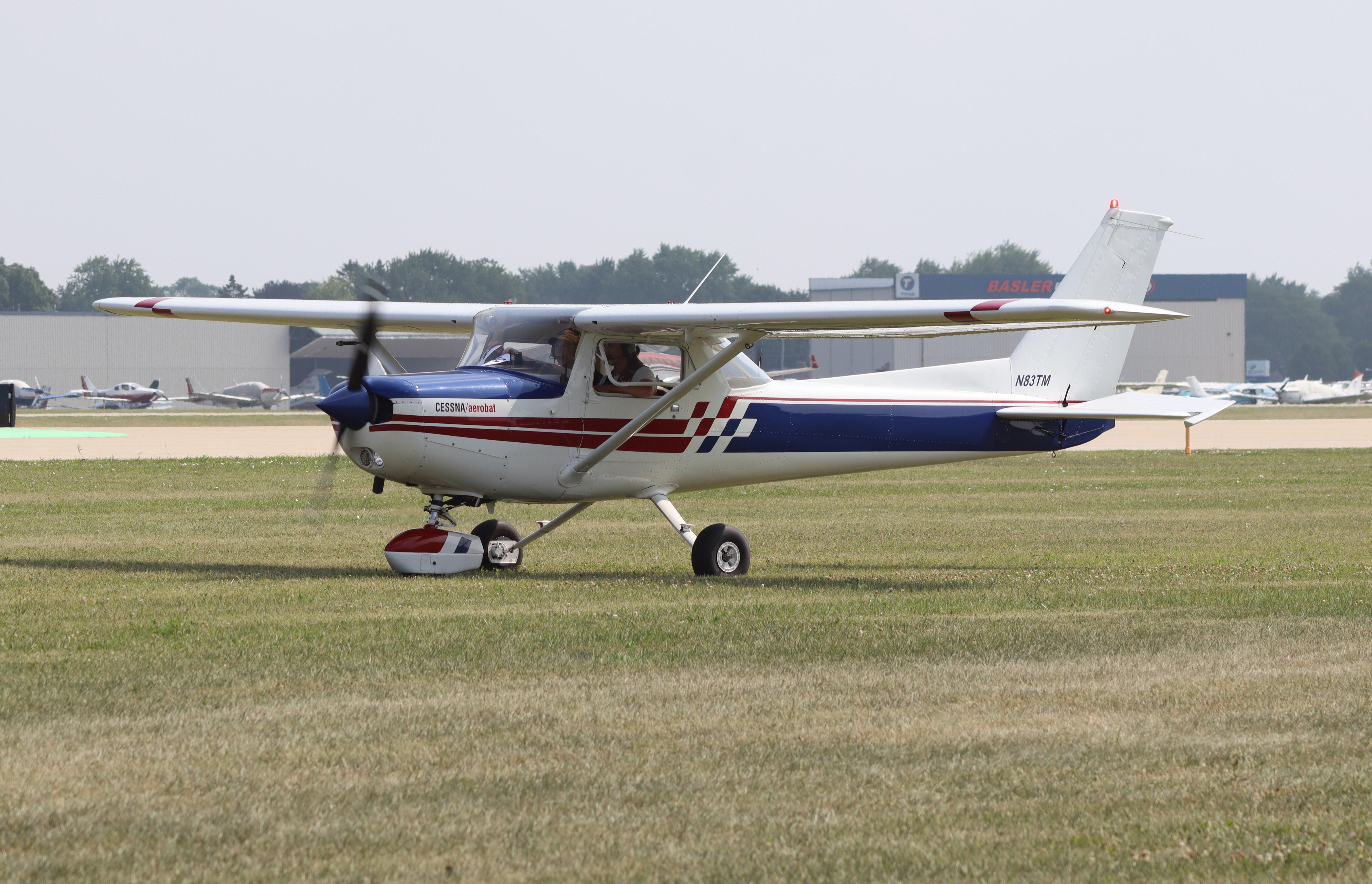Aircraft N83TM, Cessna A152, at KOSH, photo by MarkPasqualino