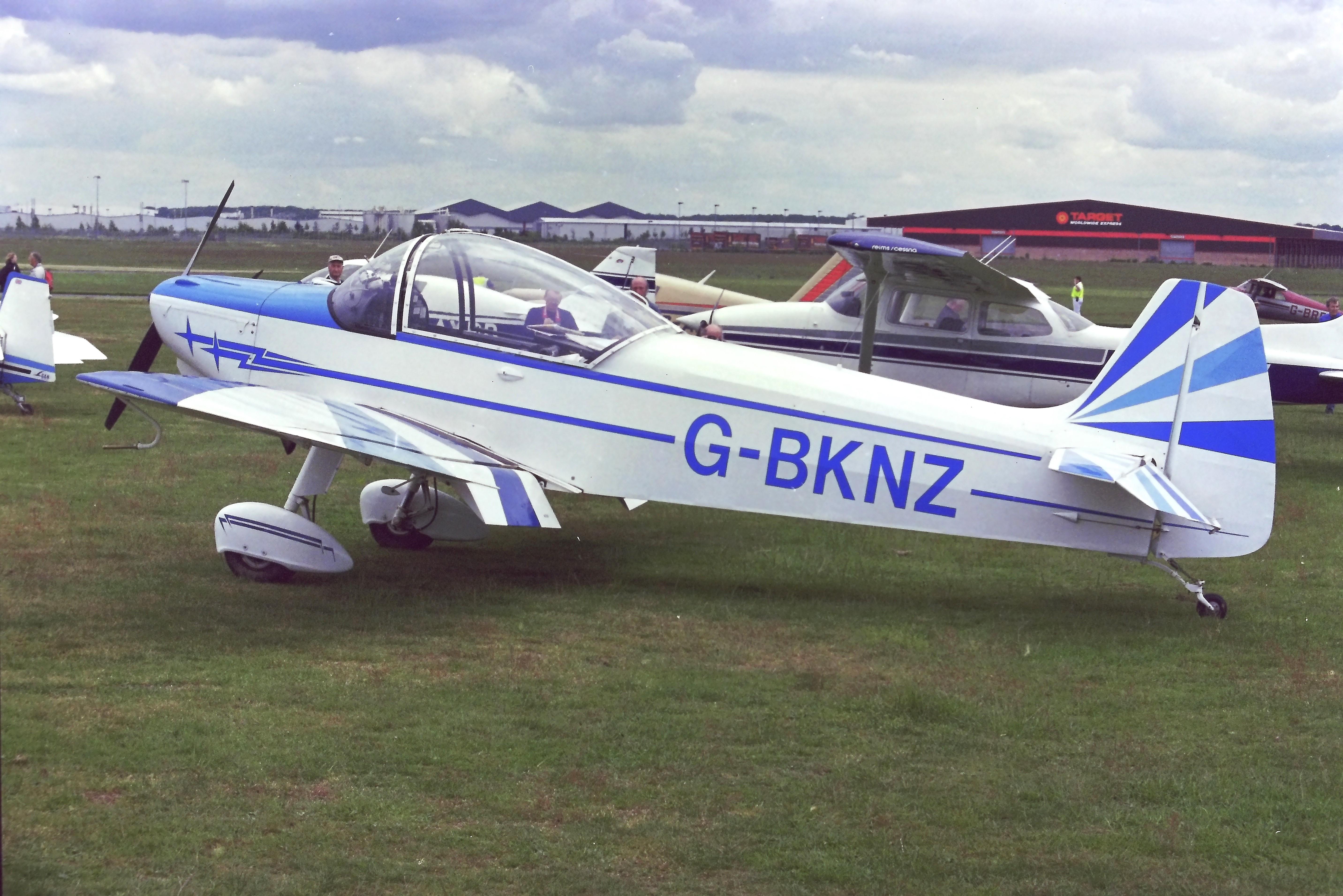 Aircraft G-BKNZ, PFA Rally. R.N Crosland & P.R Teager, at EGTC, photo by Magners50