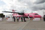 Aircraft N405SV, N405SV 2018 ATR 42-600 Silver Airways FIA 18.07.18 (1).jpg, at EGLF, photo by PhilR