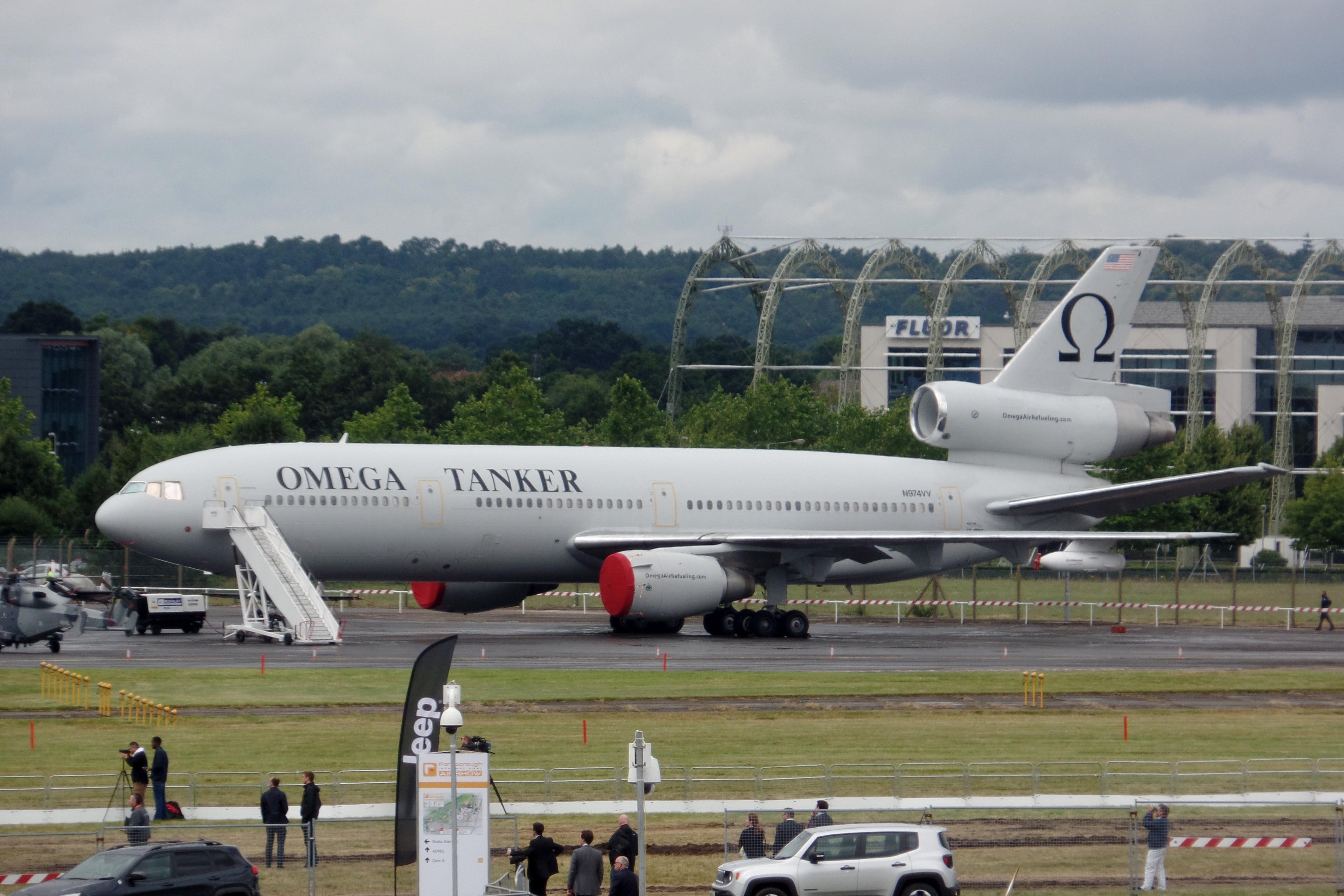 Aircraft N974VV, N974VV 1979 DC-10-40 Omega Air FIA 12.07.16.JPG, at EGLF, photo by PhilR