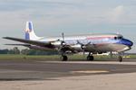 Aircraft OE-LDM, Flying Bulls DC6, at LOWL, photo by Andy Graf