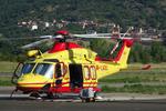 Aircraft I-LAQU, With Regione Abruzzo - Avincis titles awaiting the next duty at L'Aquila, Italy, at LIAP, photo by ReinhardJost
