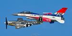Aircraft N74190, HAPPY JACK's with the Viper Demo jet for the Heritage Flight, at KOSH, photo by topgunphotography
