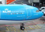 Aircraft PH-AOB, Airbus A330-203 of KLM at Amsterdam Schiphol airport, at EHAM, photo by iwarnecke