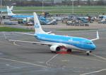 Aircraft PH-HSD, Boeing 737-8K2 of KLM at Amsterdam Schiphol airport, at EHAM, photo by iwarnecke