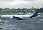 Aircraft D-AUSZ, Airbus A340-642 of USC (Universal Sky Carrier) at Amsterdam Schiphol airport, at EHAM, photo by iwarnecke
