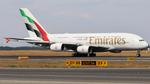 Aircraft A6-EOH, Rolling for departure on runway 16 at about V1, at LOWW, photo by Hotshot
