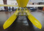 Aircraft YU-CGO, Zmaj Fizir FN Hydro on floats (with wheel landing gear displayed in front of the floats) at the Technical Museum Nikola Tesla, Zagreb, photo by iwarnecke